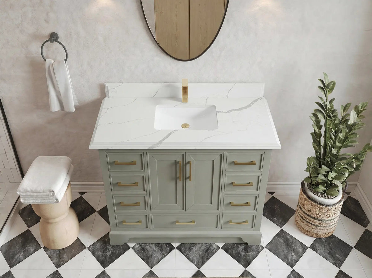 Charlotte 48 in. W x 22 in. D Single Sink Bathroom Vanity - Willow Bath and Vanity