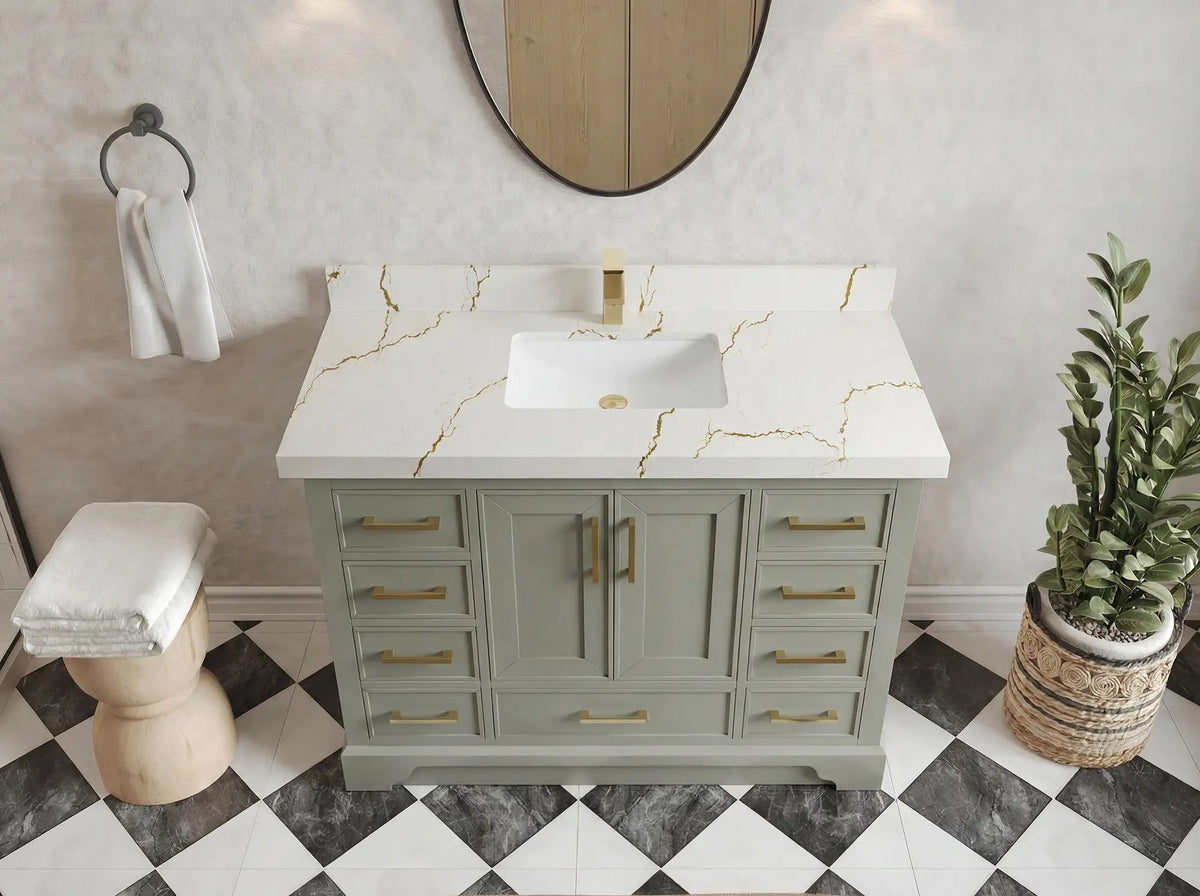 Charlotte 48 in. W x 22 in. D Single Sink Bathroom Vanity - Willow Bath and Vanity