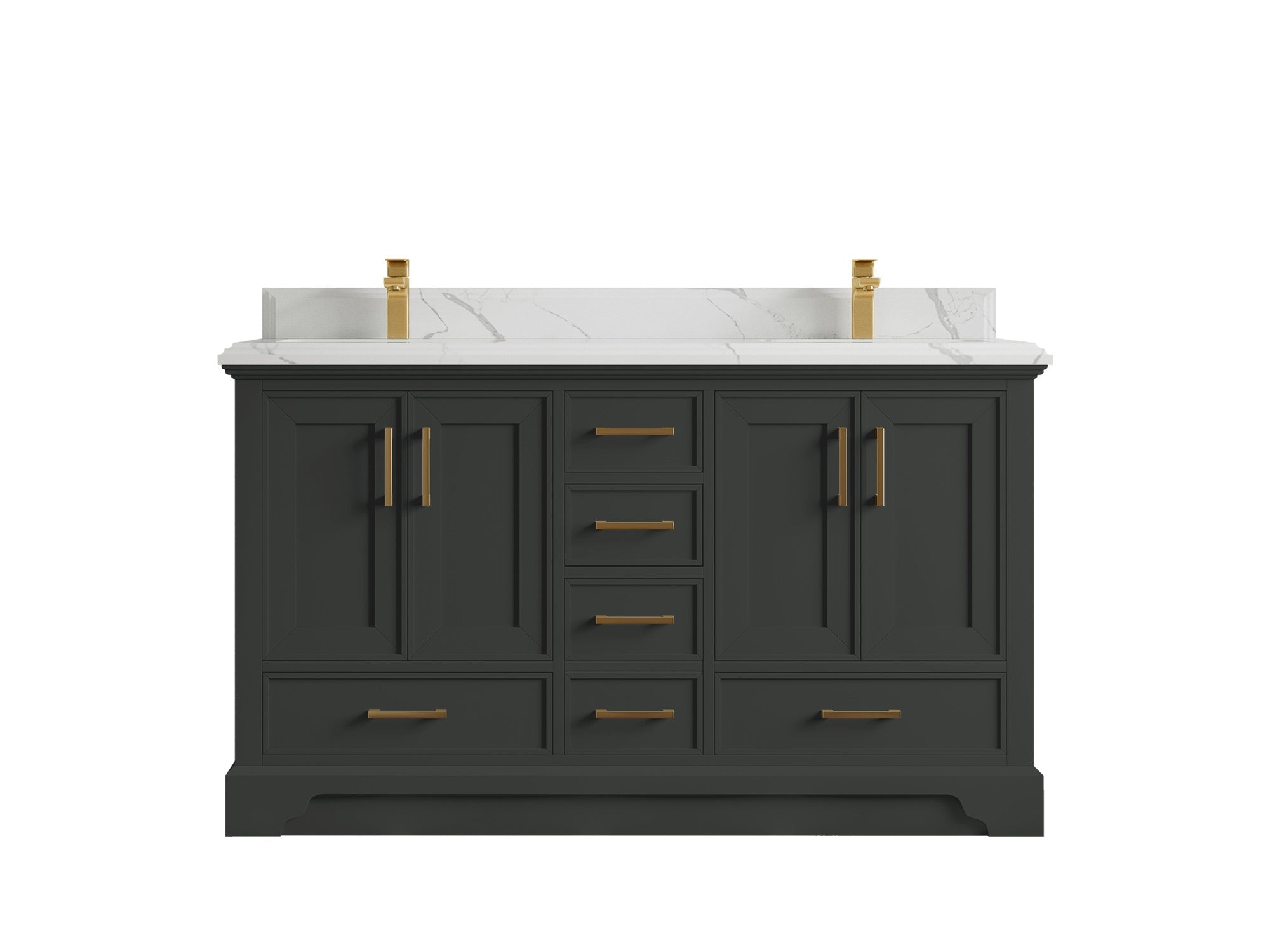 Charlotte 60 in. W x 22 in. D Double Sink Bathroom Vanity - Willow Bath and Vanity