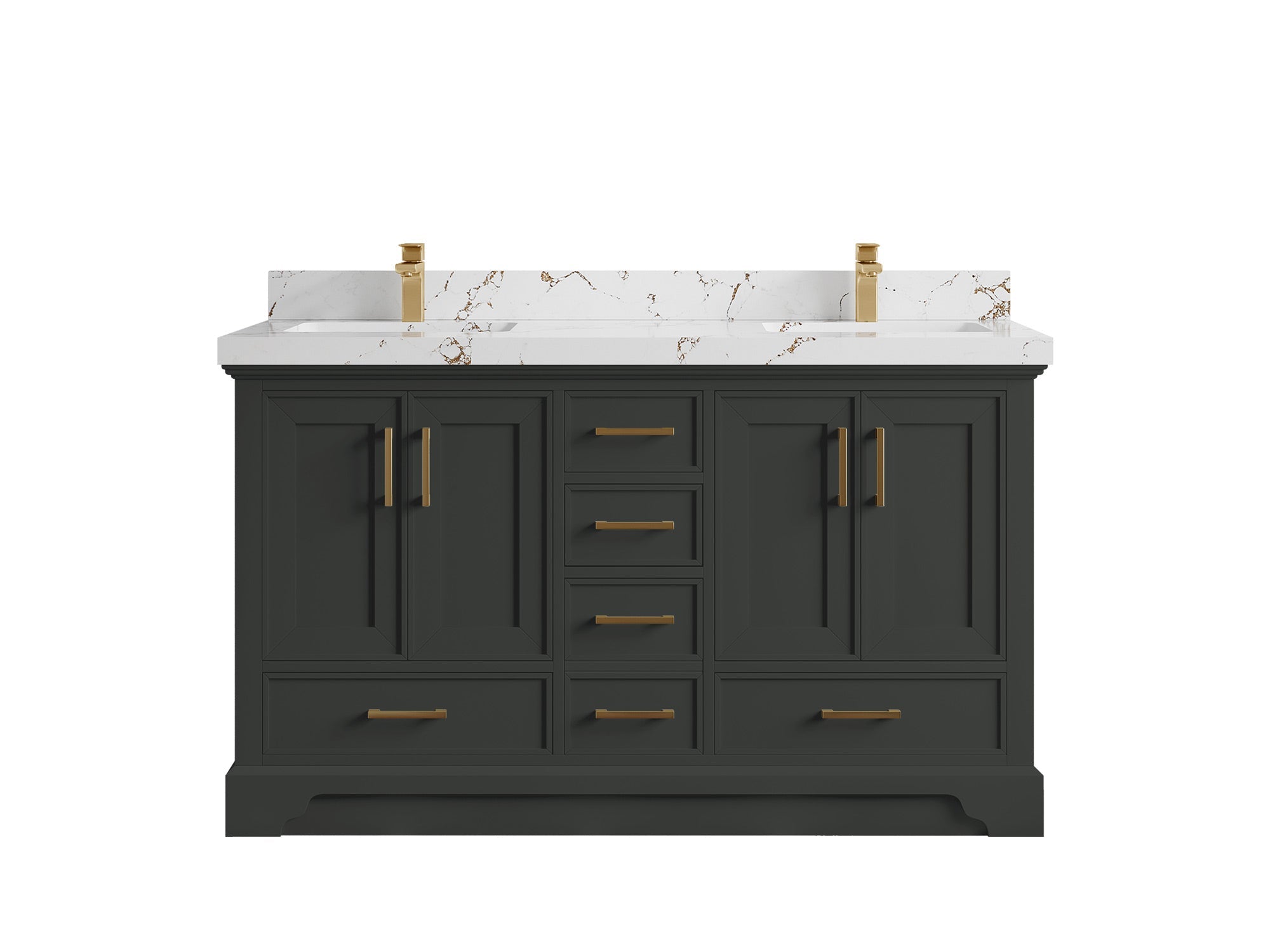 Charlotte 60 in. W x 22 in. D Double Sink Bathroom Vanity - Willow Bath and Vanity