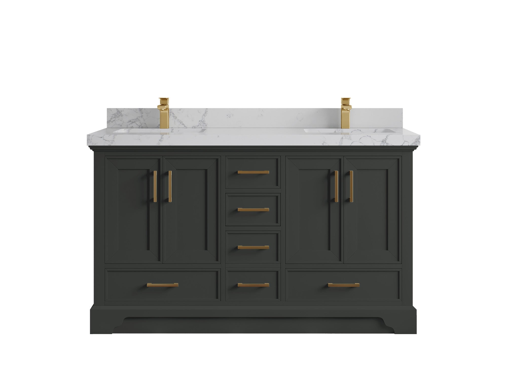 Charlotte 60 in. W x 22 in. D Double Sink Bathroom Vanity - Willow Bath and Vanity