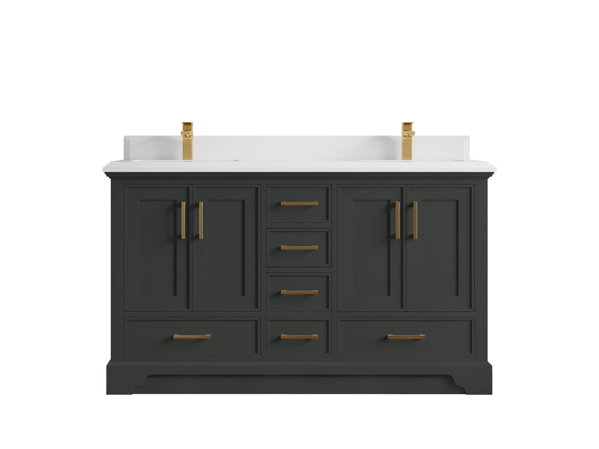 Charlotte 60 in. W x 22 in. D Double Sink Bathroom Vanity - Willow Bath and Vanity