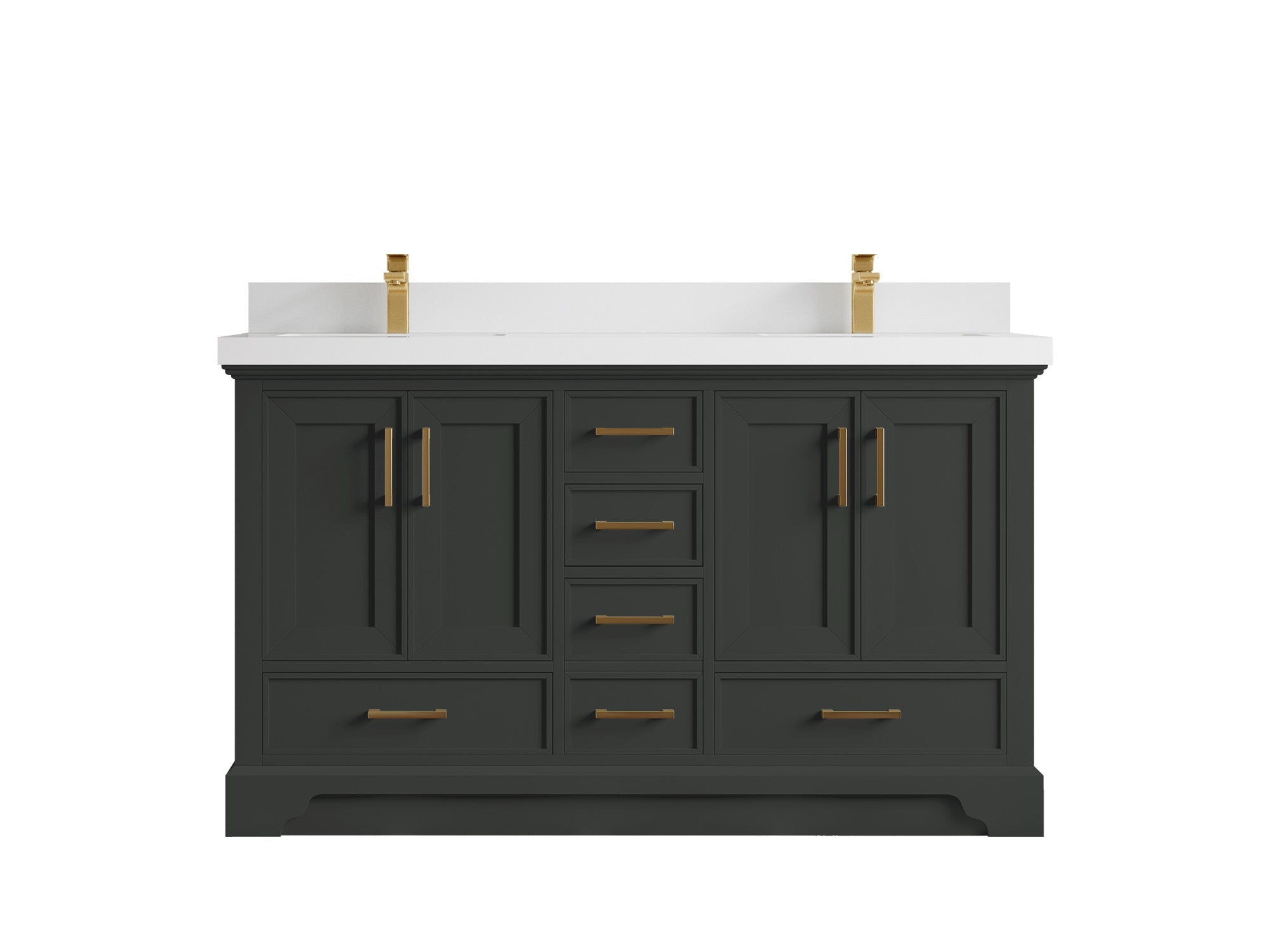 Charlotte 60 in. W x 22 in. D Double Sink Bathroom Vanity - Willow Bath and Vanity