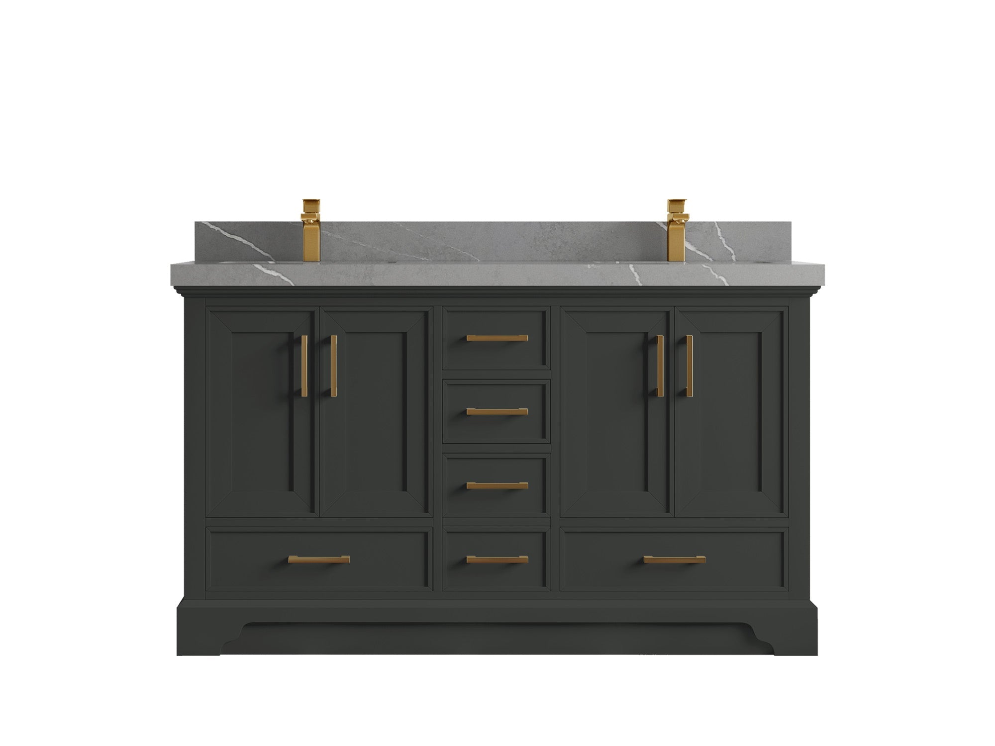 Charlotte 60 in. W x 22 in. D Double Sink Bathroom Vanity - Willow Bath and Vanity