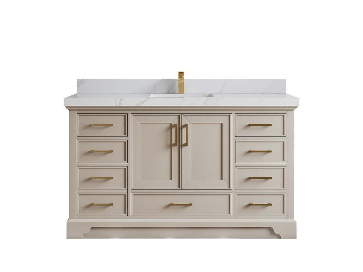 Charlotte 60 in. W x 22 in. D Single Sink Bathroom Vanity - Willow Bath and Vanity