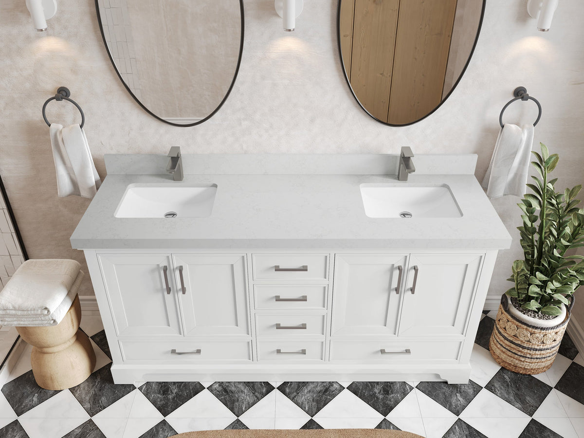 Charlotte 72 in. W x 22 in. D Double Sink Bathroom Vanity - Willow Bath and Vanity
