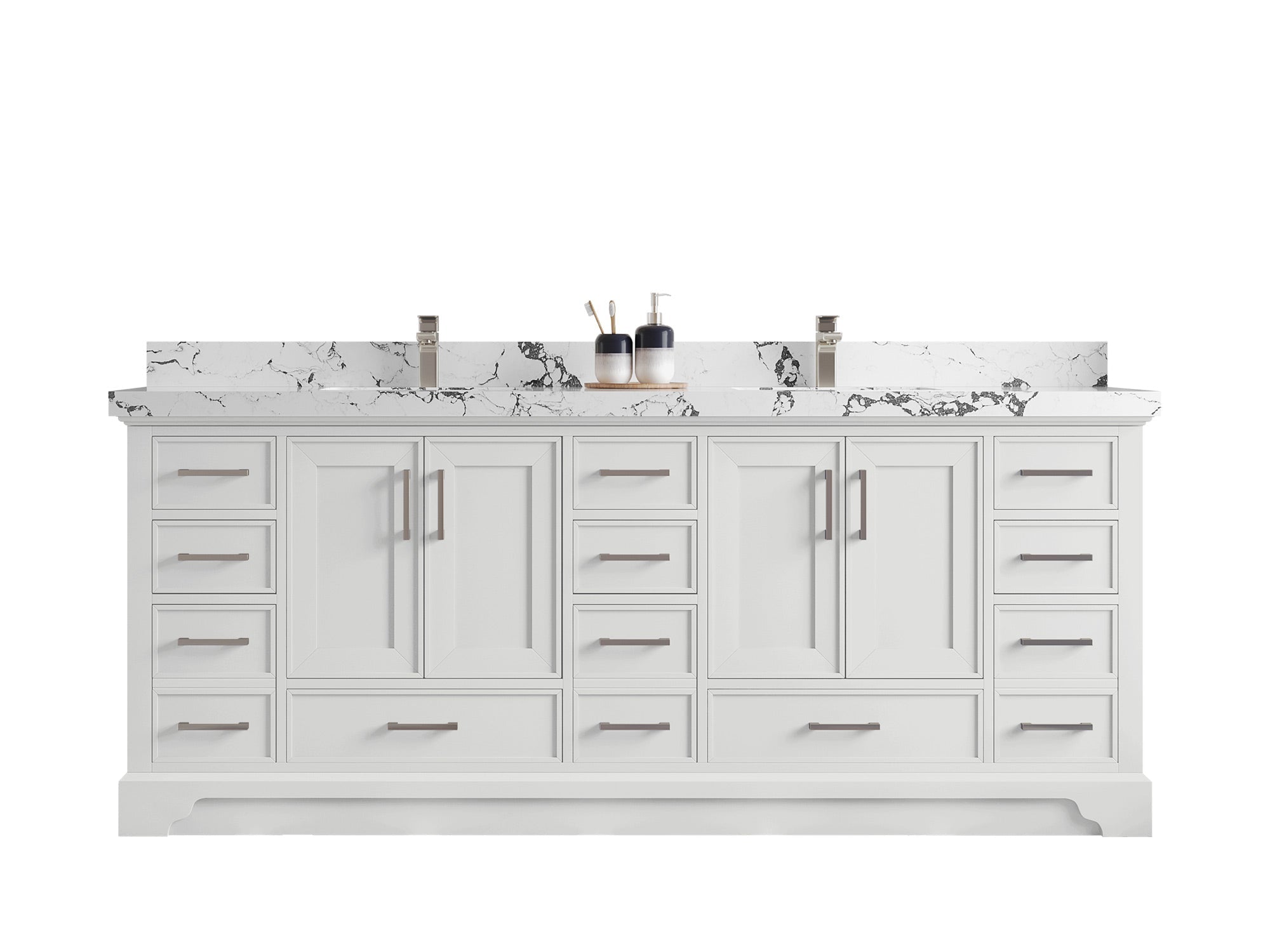 Charlotte 84 in. W x 22 in. D Double Sink Bathroom Vanity - Willow Bath and Vanity