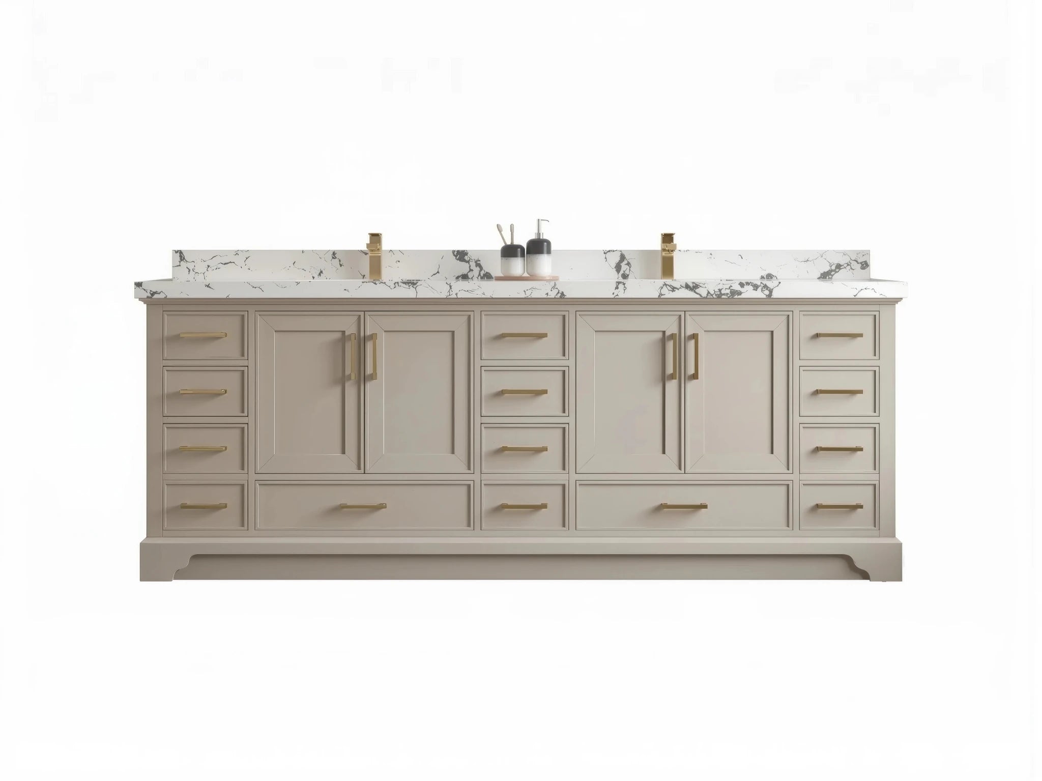 Charlotte 96 in W x 22 in D Free Standing Double Sink Bathroom Vanity - Willow Bath and Vanity