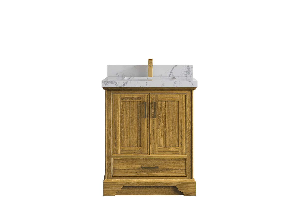 Charlotte White Oak 30 in. W x 22 in. D Single Sink Bathroom Vanity - Willow Bath and Vanity
