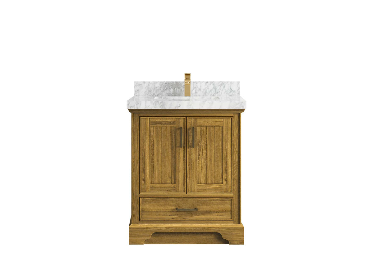 Charlotte White Oak 30 in. W x 22 in. D Single Sink Bathroom Vanity - Willow Bath and Vanity