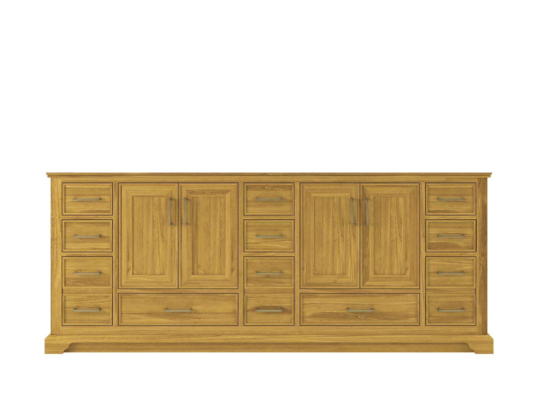 Charlotte White Oak 84 in. W x 22 in. D Double Sink Bathroom Vanity - Willow Bath and Vanity