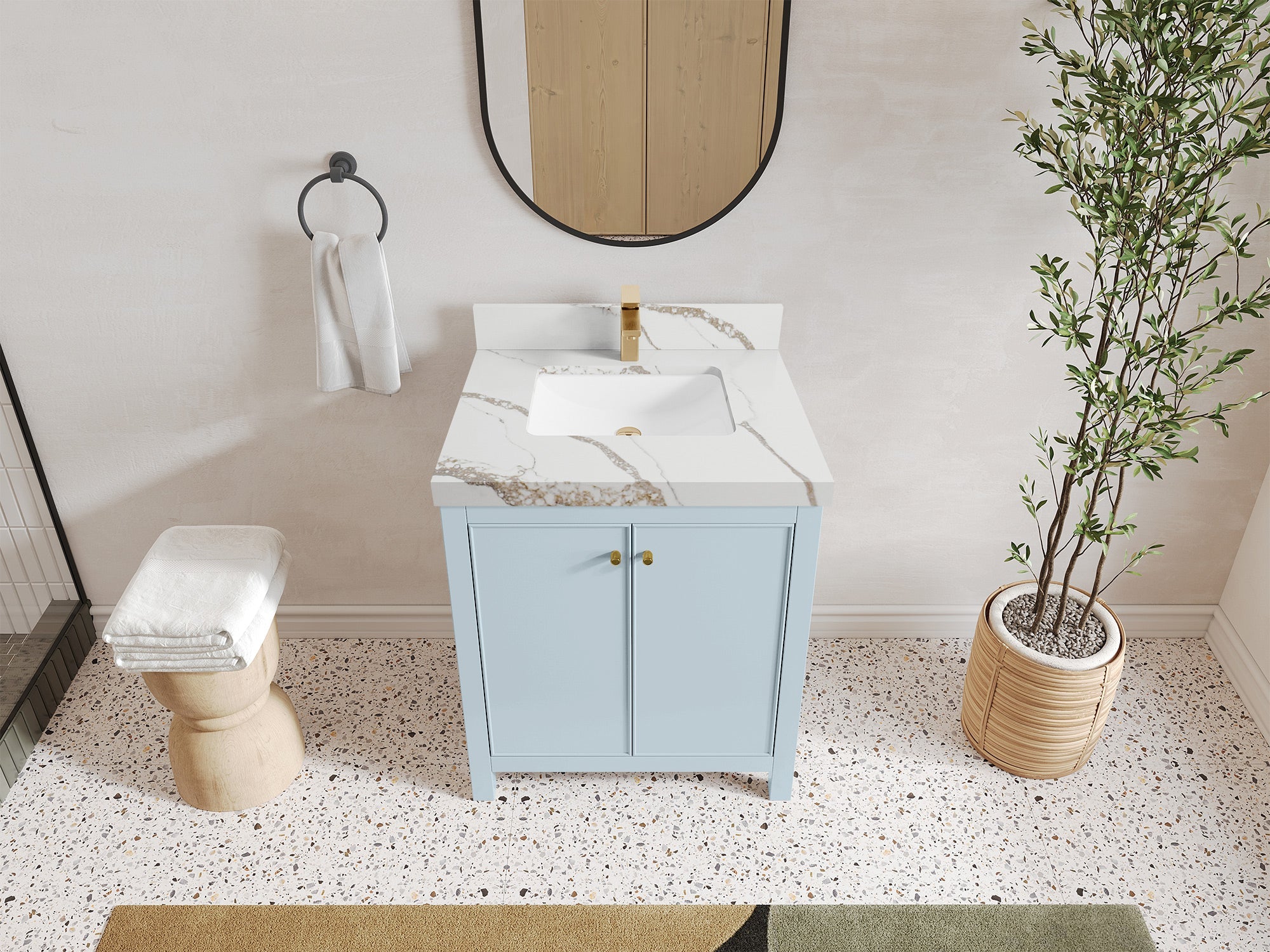 Chicago 30 in. W x 22 in. D Single Sink Bathroom Vanity - Willow Bath and Vanity