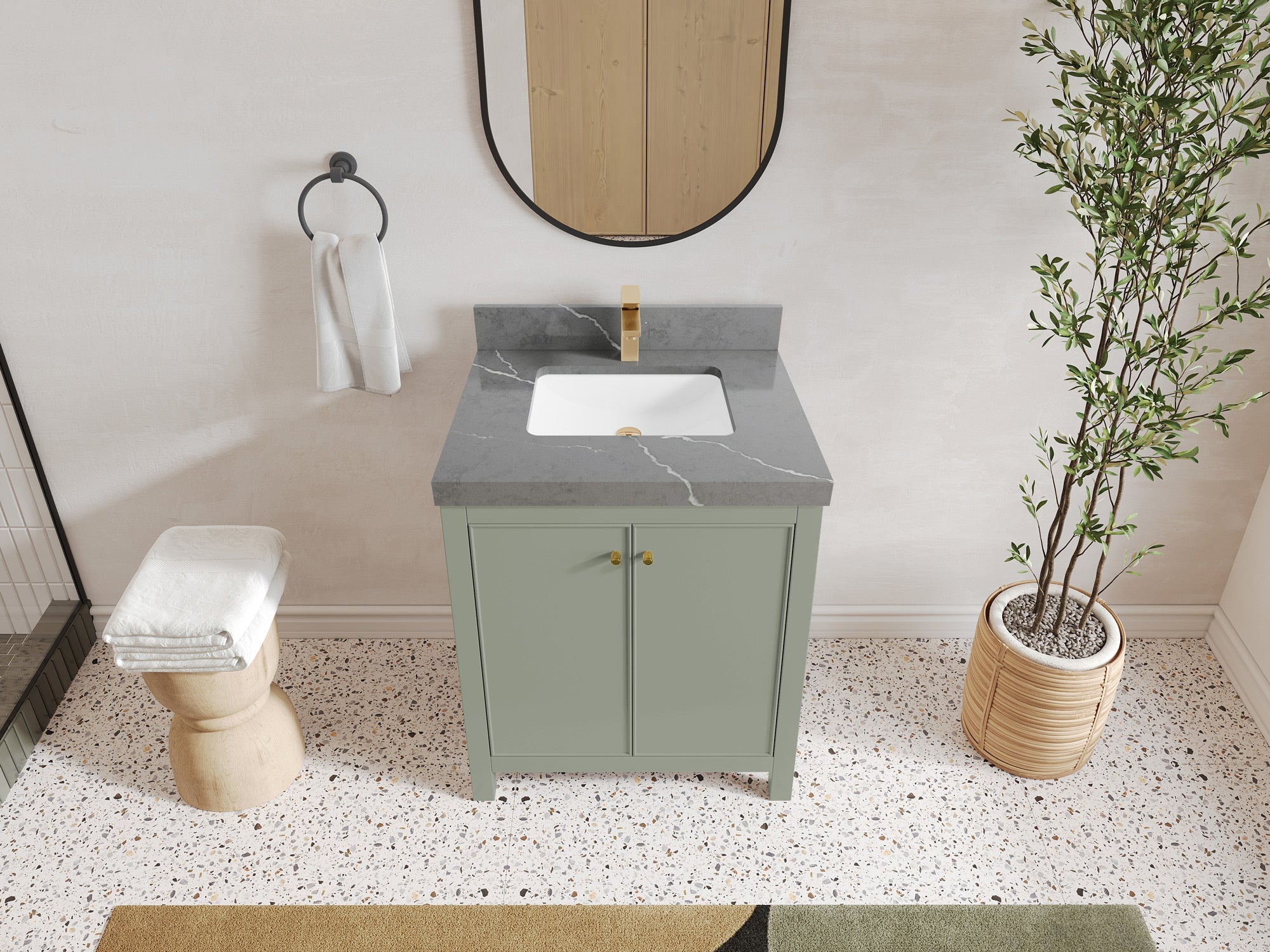Chicago 30 in. W x 22 in. D Single Sink Bathroom Vanity - Willow Bath and Vanity