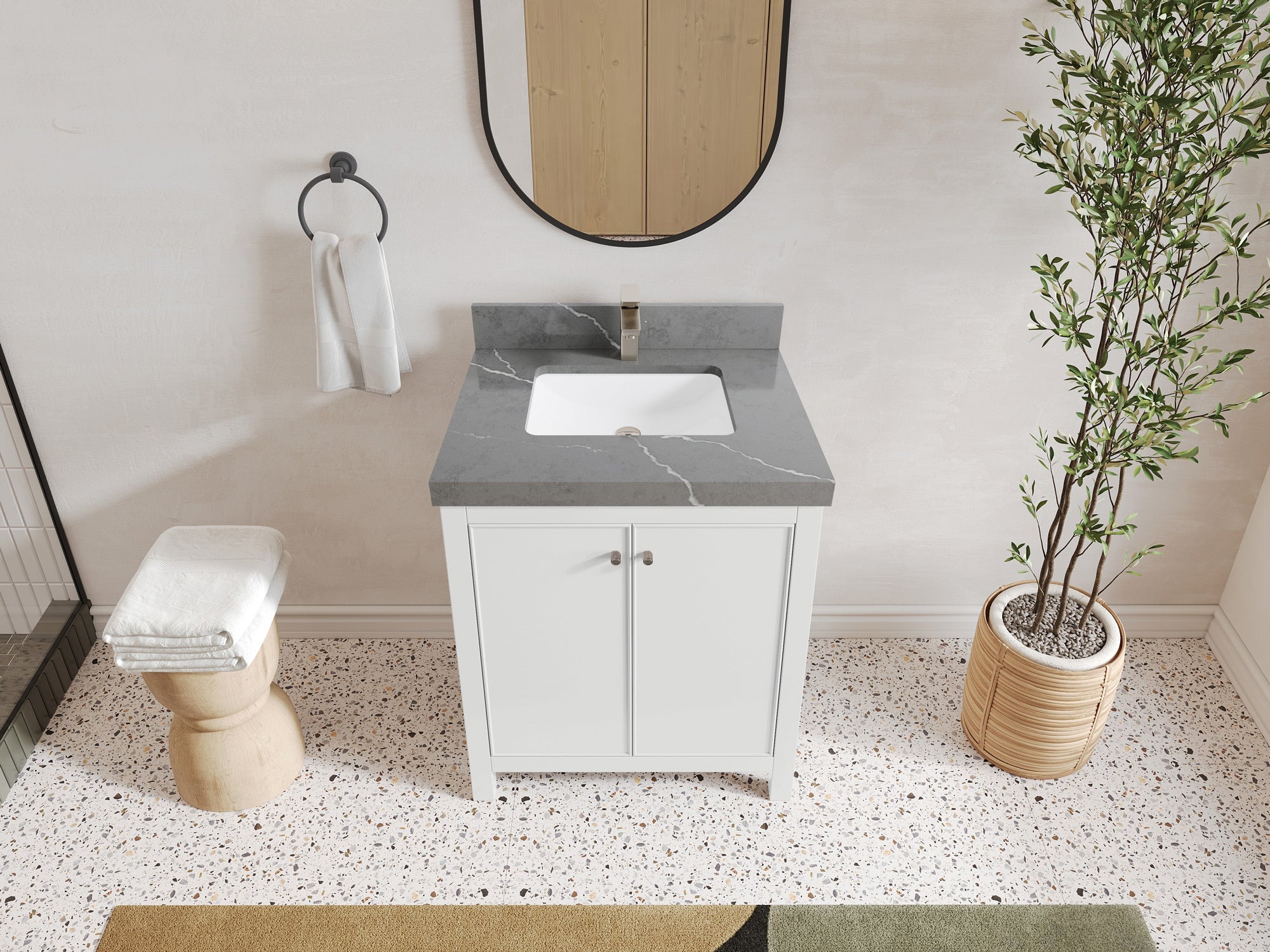 Chicago 30 in. W x 22 in. D Single Sink Bathroom Vanity - Willow Bath and Vanity