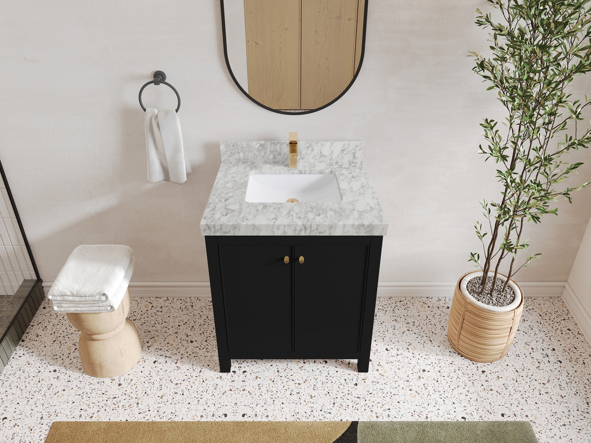 Chicago 30 in. W x 22 in. D Single Sink Bathroom Vanity - Willow Bath and Vanity