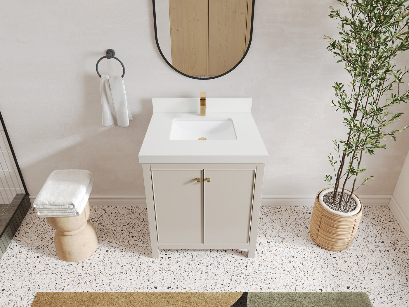 Chicago 30 in. W x 22 in. D Single Sink Bathroom Vanity