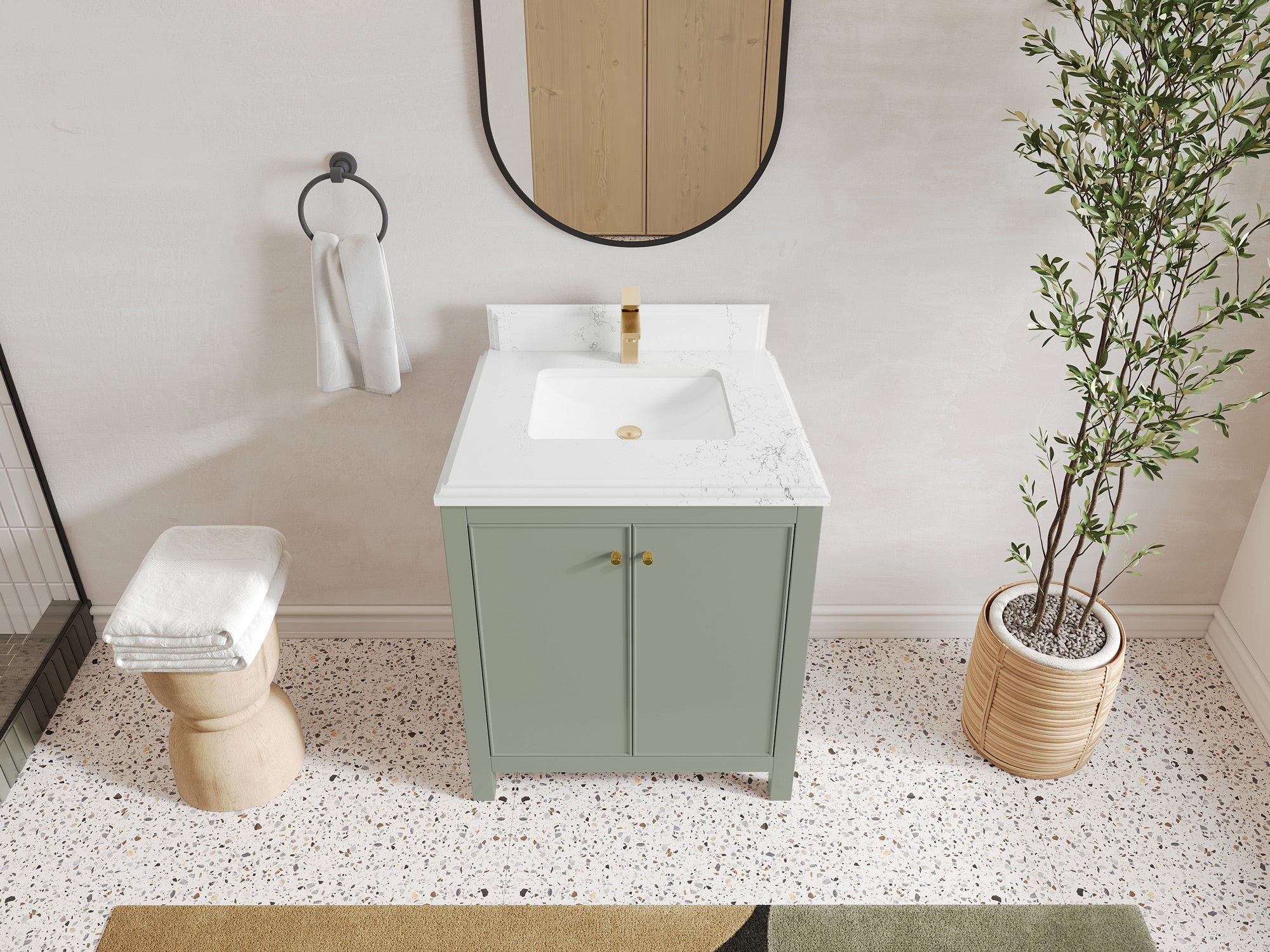 Chicago 30 in. W x 22 in. D Single Sink Bathroom Vanity - Willow Bath and Vanity