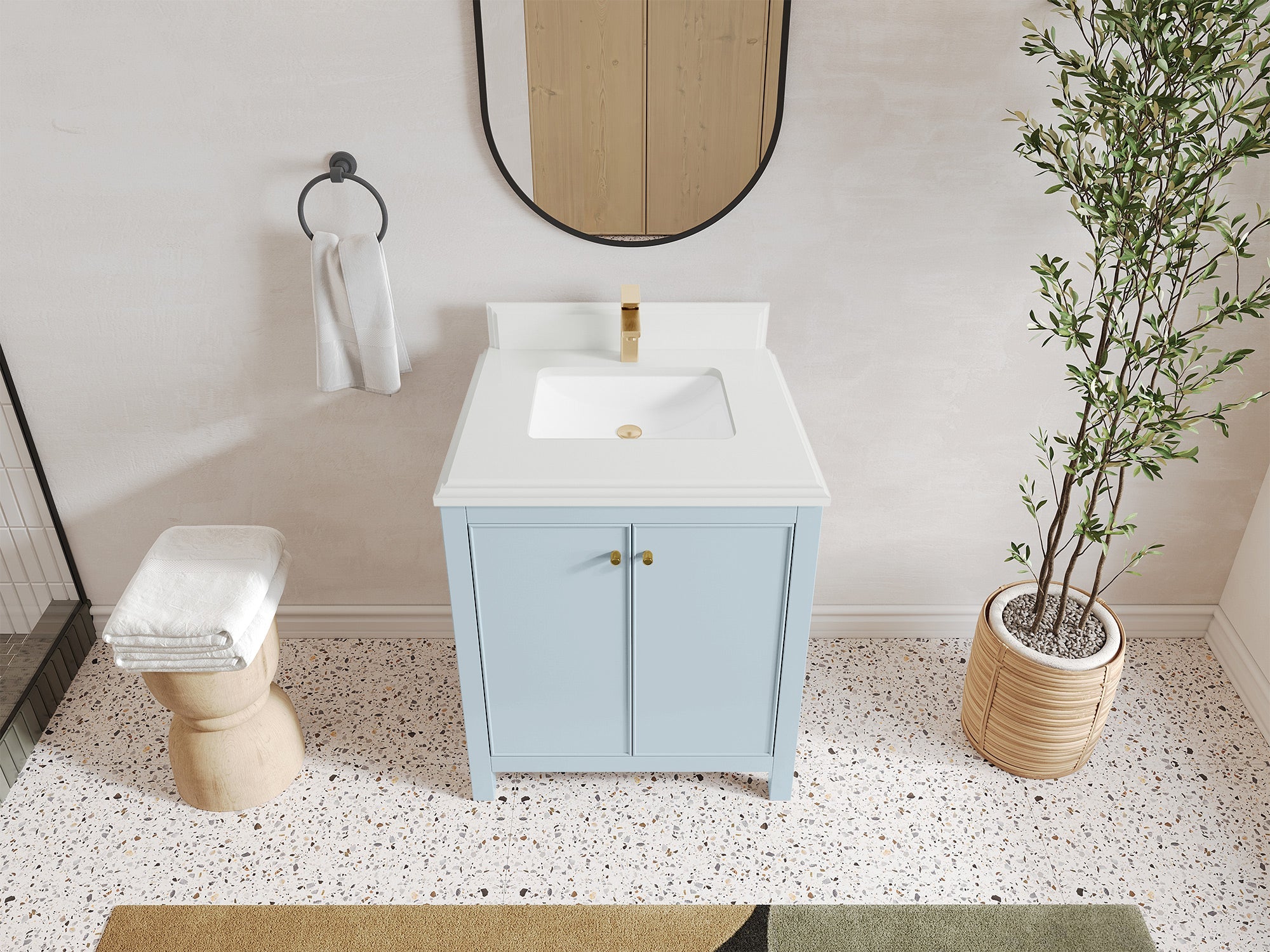 Chicago 30 in. W x 22 in. D Single Sink Bathroom Vanity - Willow Bath and Vanity