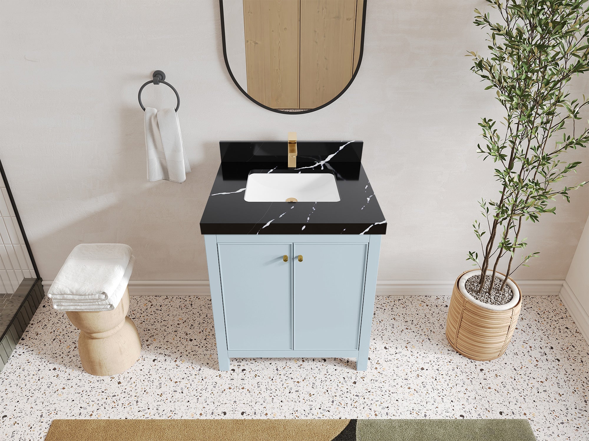Chicago 30 in. W x 22 in. D Single Sink Bathroom Vanity - Willow Bath and Vanity