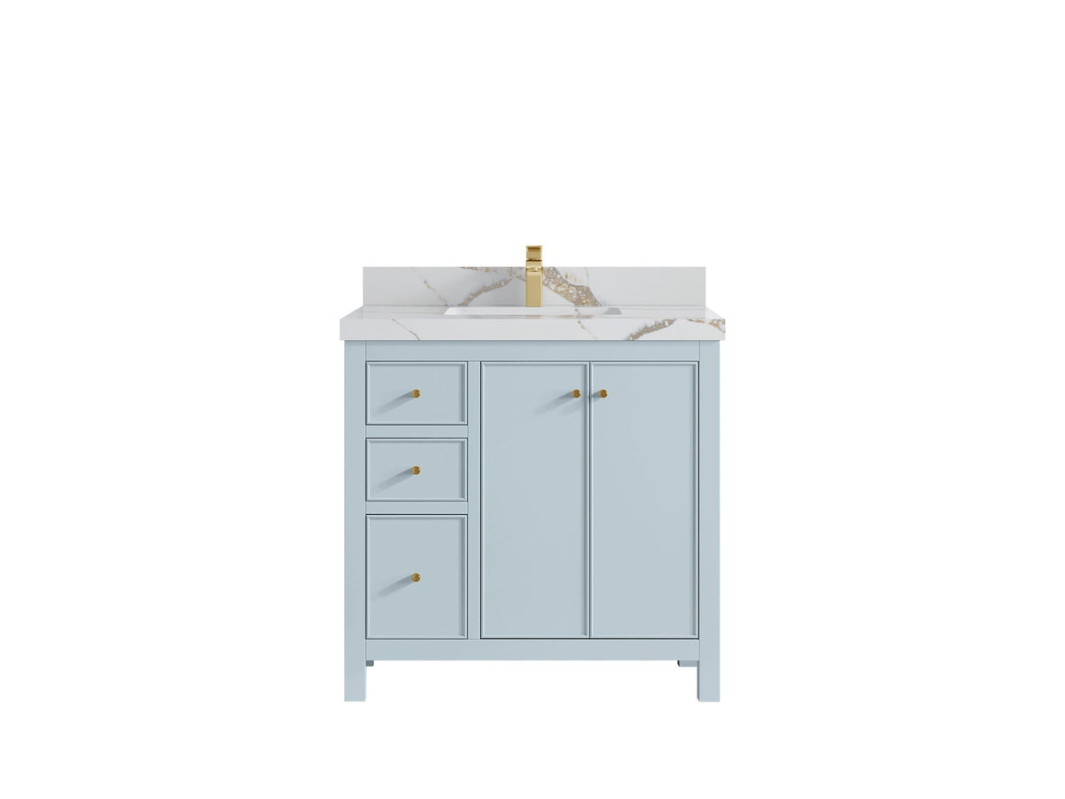 Chicago 36 in. W x 22 in. D Center Sink Bathroom Vanity - Willow Bath and Vanity