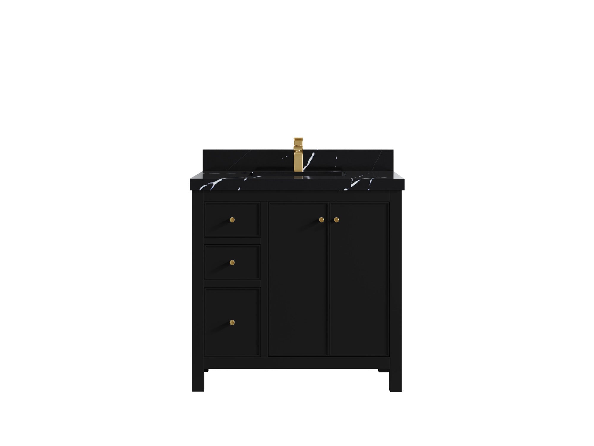Chicago 36 in. W x 22 in. D Center Sink Bathroom Vanity - Willow Bath and Vanity