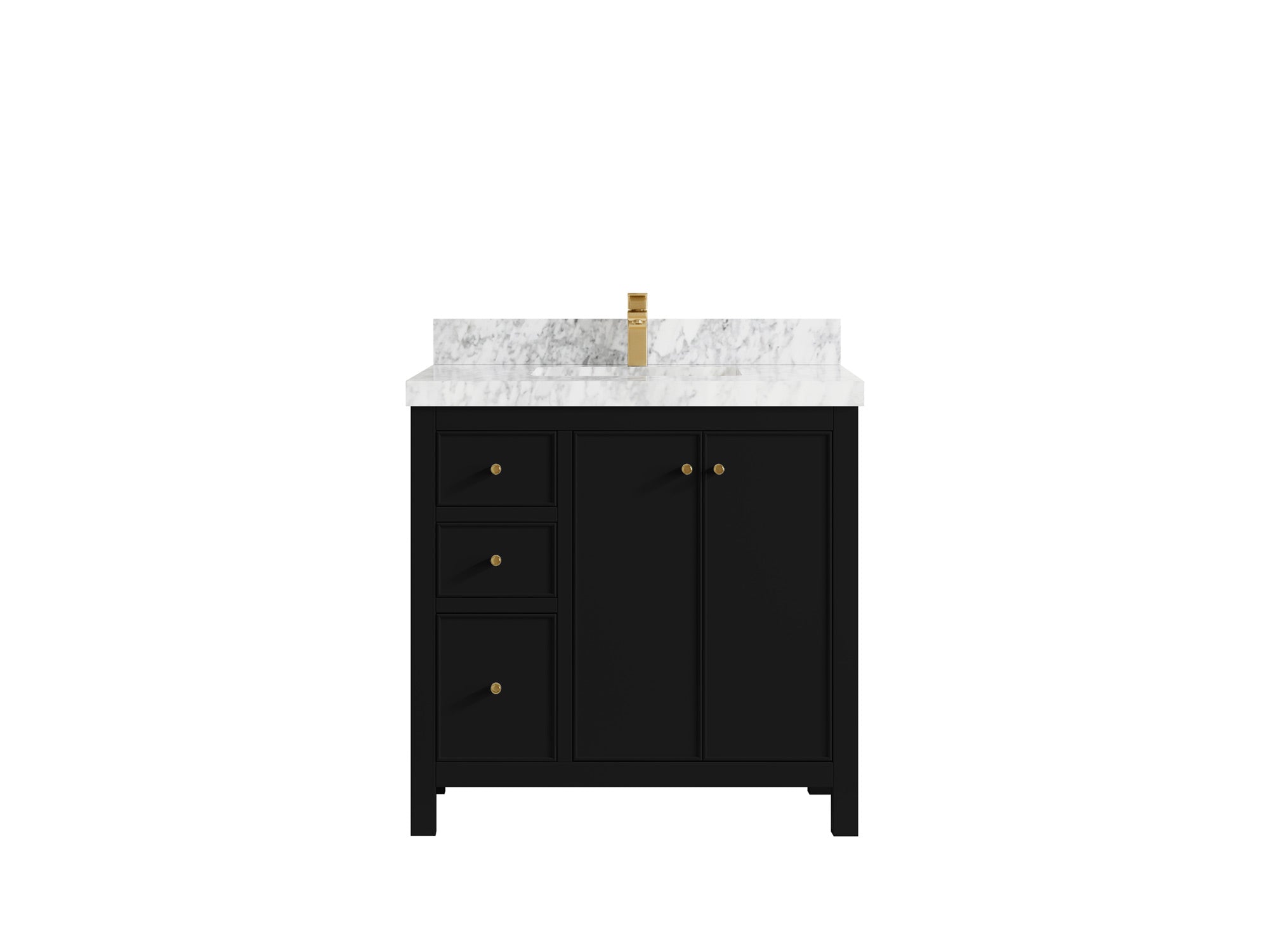 Chicago 36 in. W x 22 in. D Center Sink Bathroom Vanity - Willow Bath and Vanity
