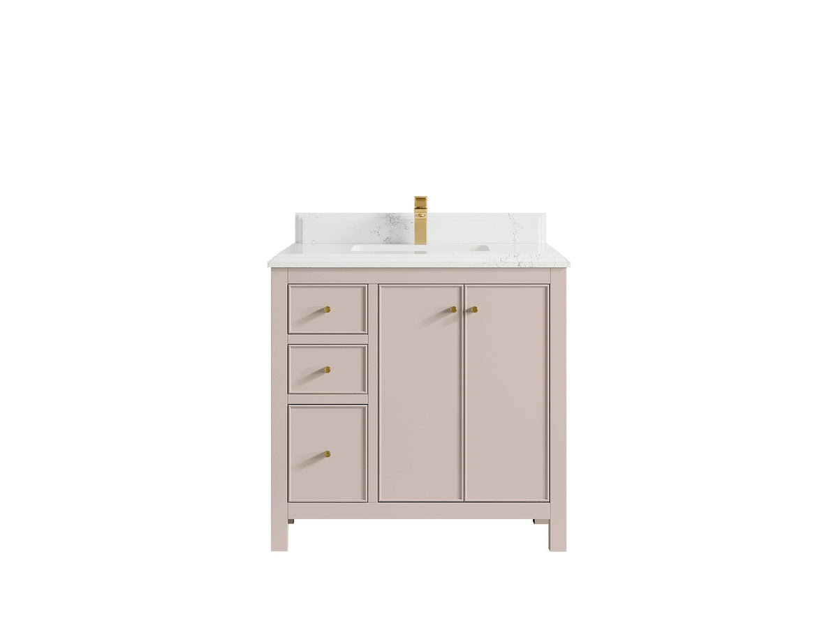 Chicago 36 in. W x 22 in. D Center Sink Bathroom Vanity - Willow Bath and Vanity