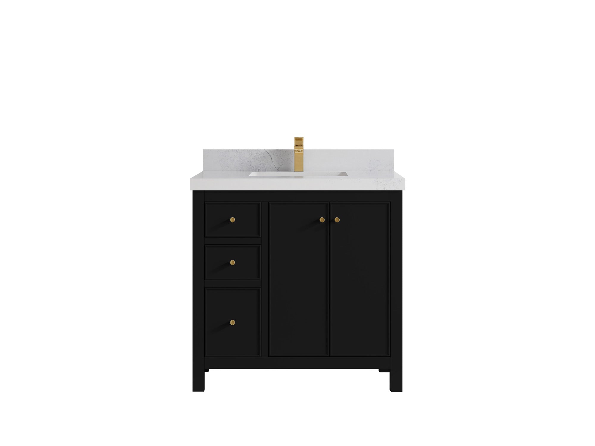 Chicago 36 in. W x 22 in. D Center Sink Bathroom Vanity - Willow Bath and Vanity