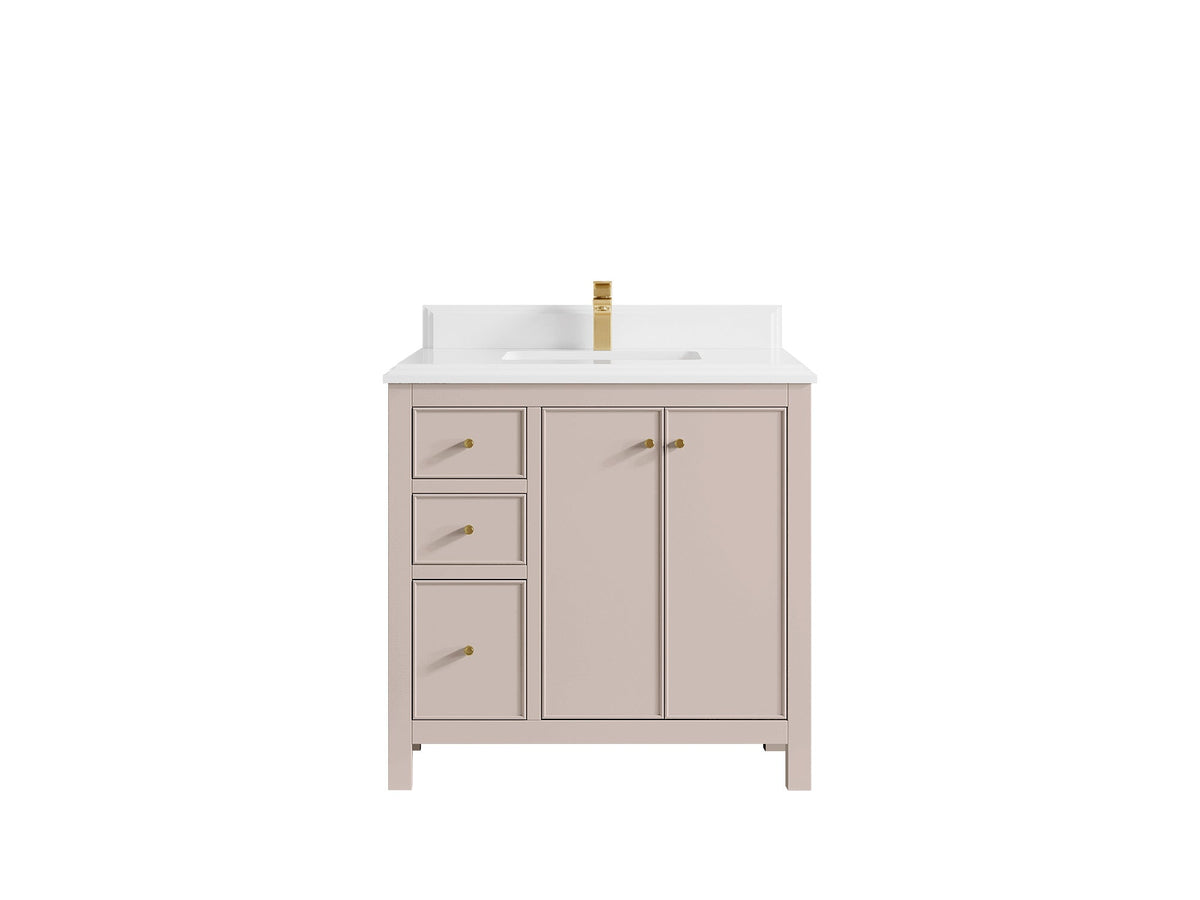 Chicago 36 in. W x 22 in. D Center Sink Bathroom Vanity - Willow Bath and Vanity