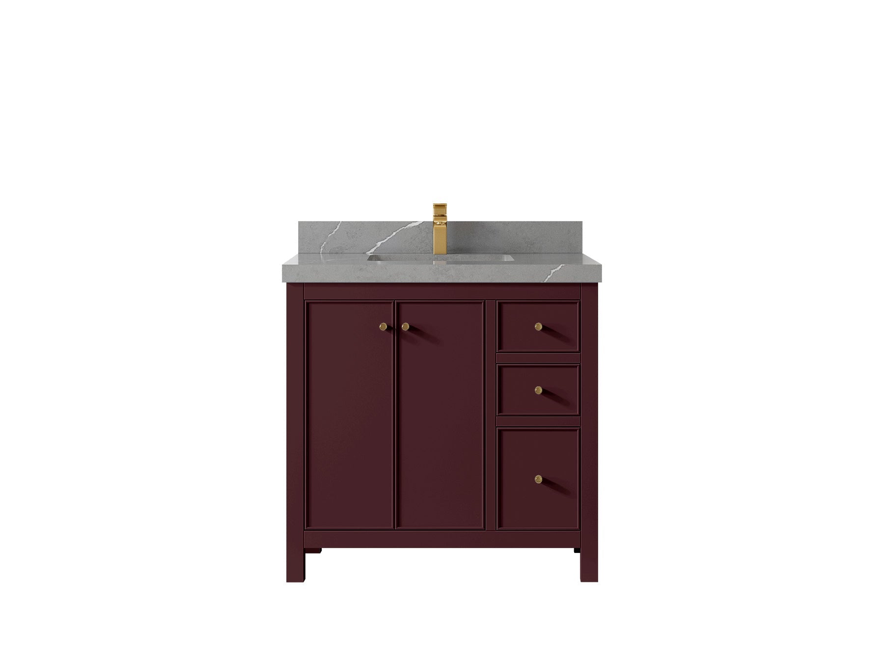 Chicago 36 in. W x 22 in. D Center Sink Bathroom Vanity - Willow Bath and Vanity