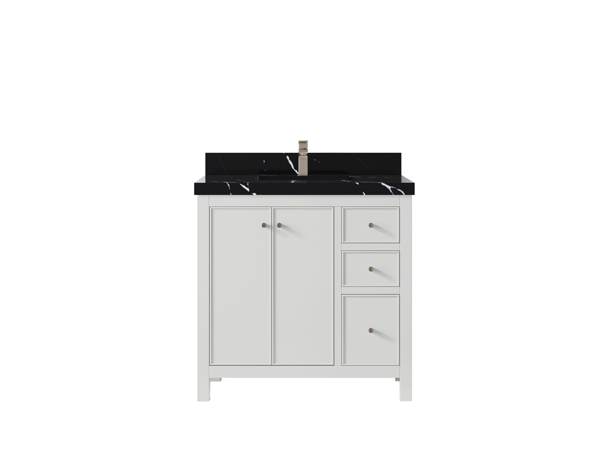 Chicago 36 in. W x 22 in. D Center Sink Bathroom Vanity - Willow Bath and Vanity