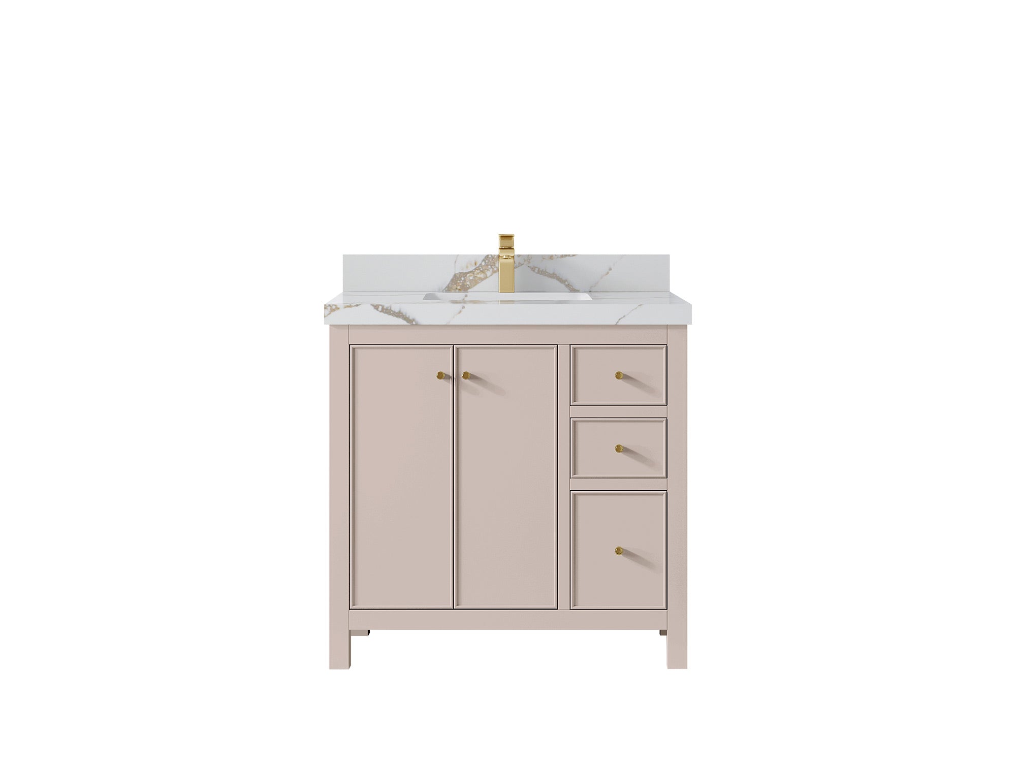 Chicago 36 in. W x 22 in. D Center Sink Bathroom Vanity - Willow Bath and Vanity