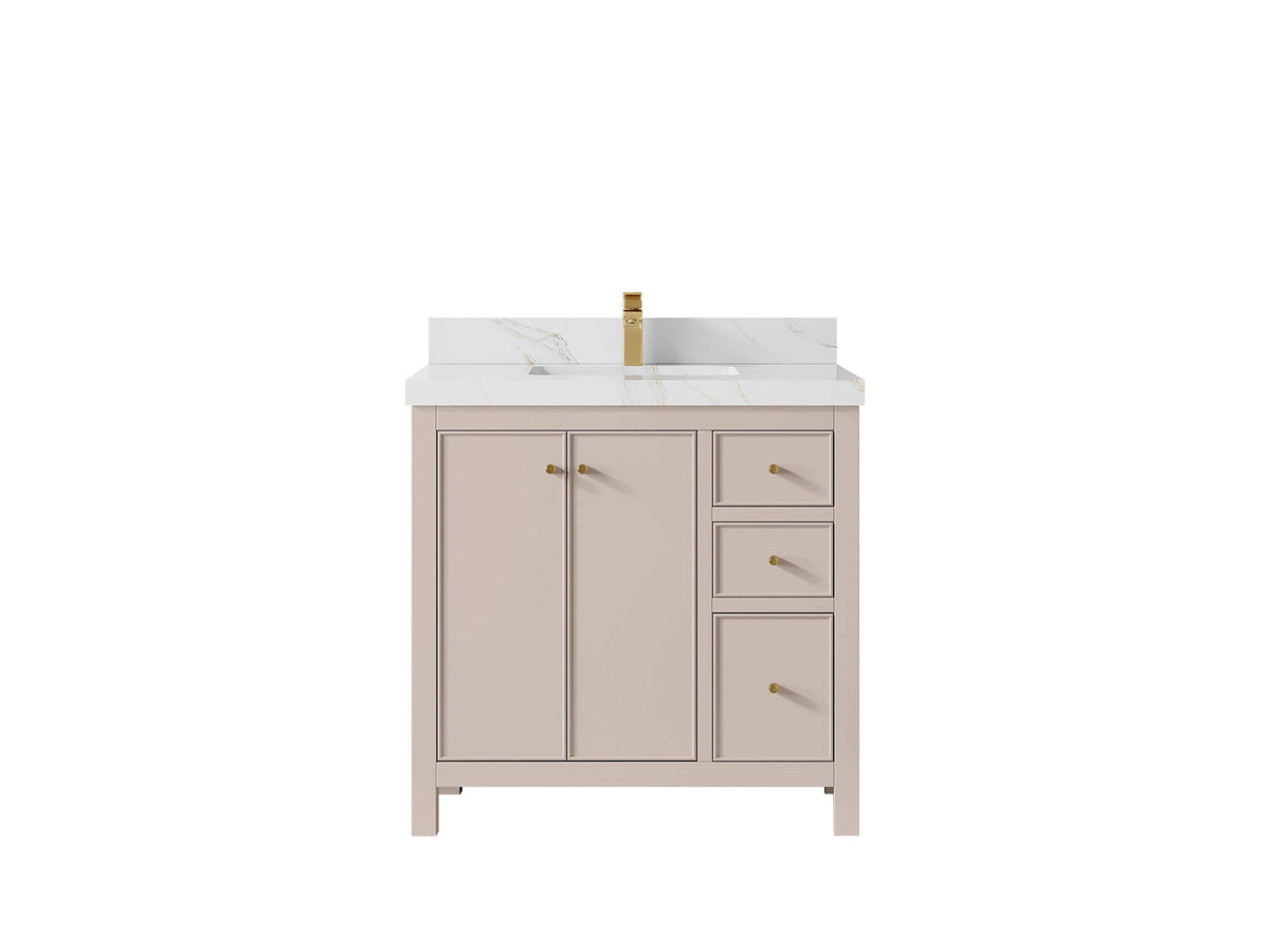 Chicago 36 in. W x 22 in. D Center Sink Bathroom Vanity - Willow Bath and Vanity