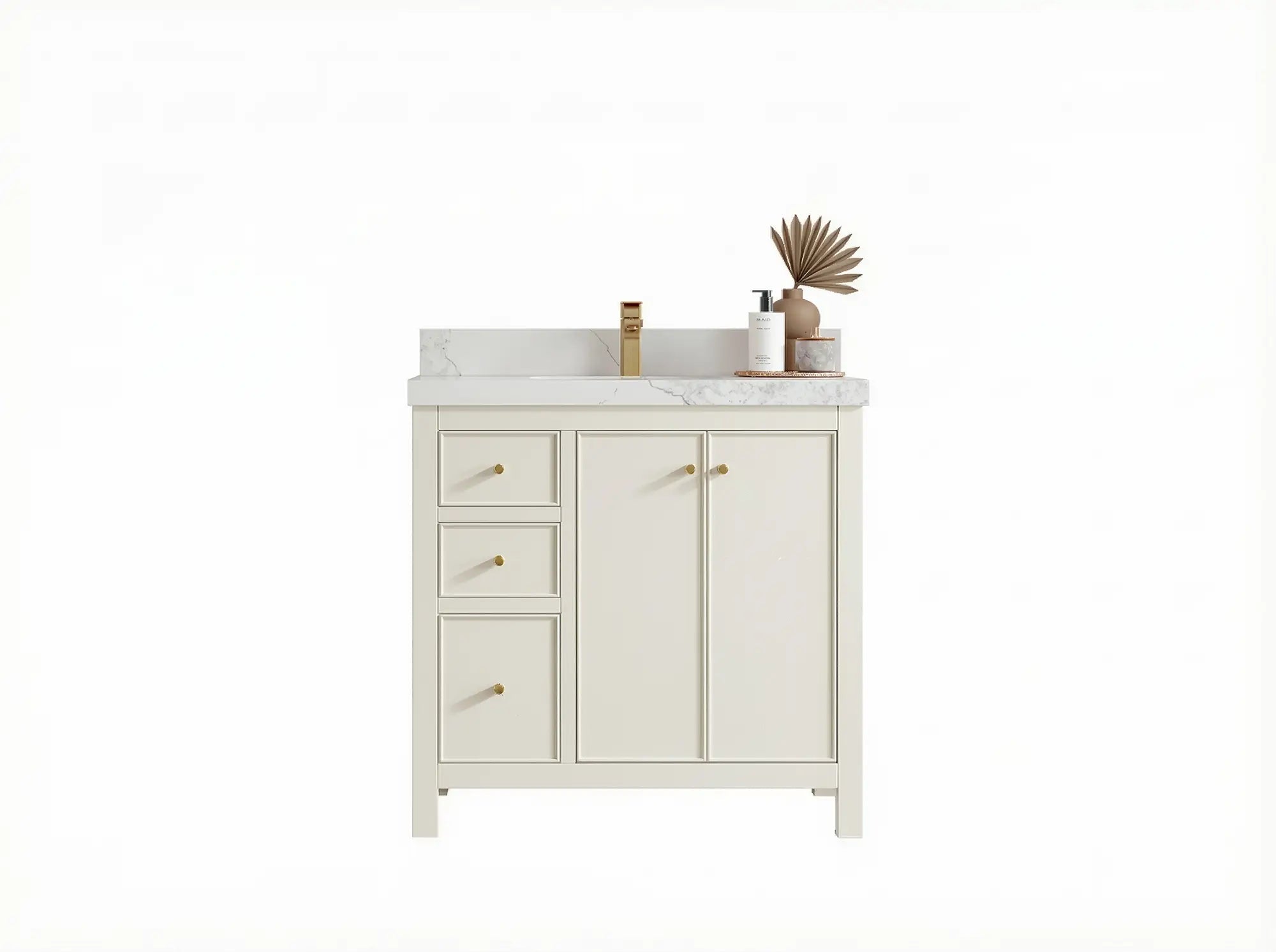 Chicago 36 in. W x 22 in. D Center Sink Bathroom Vanity - Willow Bath and Vanity