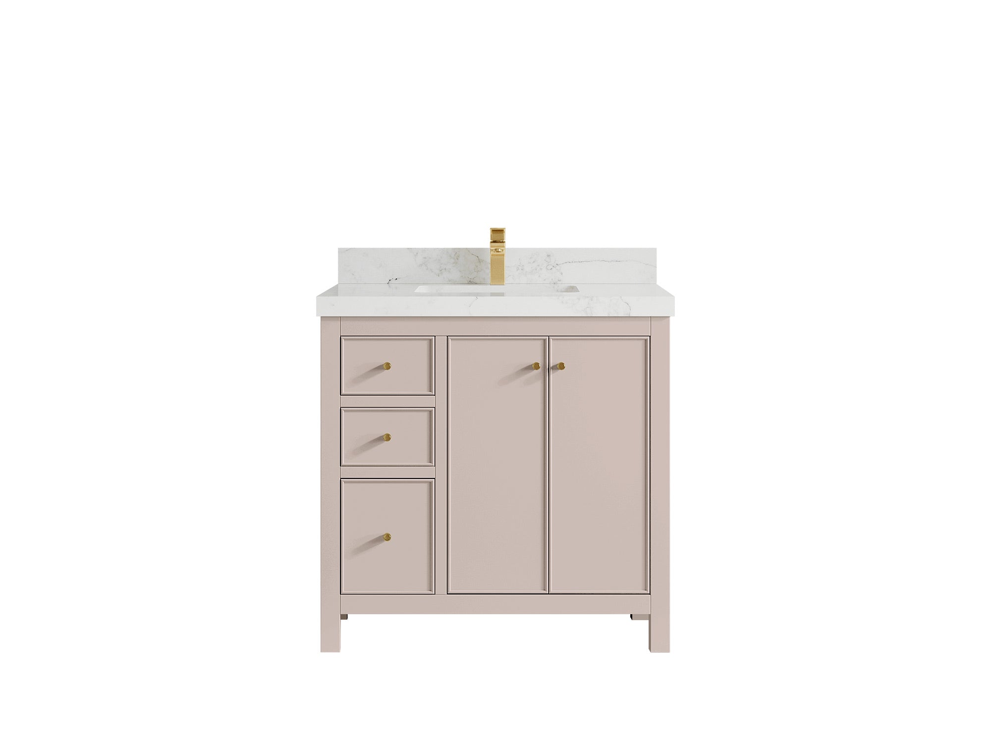 Chicago 36 in. W x 22 in. D Center Sink Bathroom Vanity - Willow Bath and Vanity