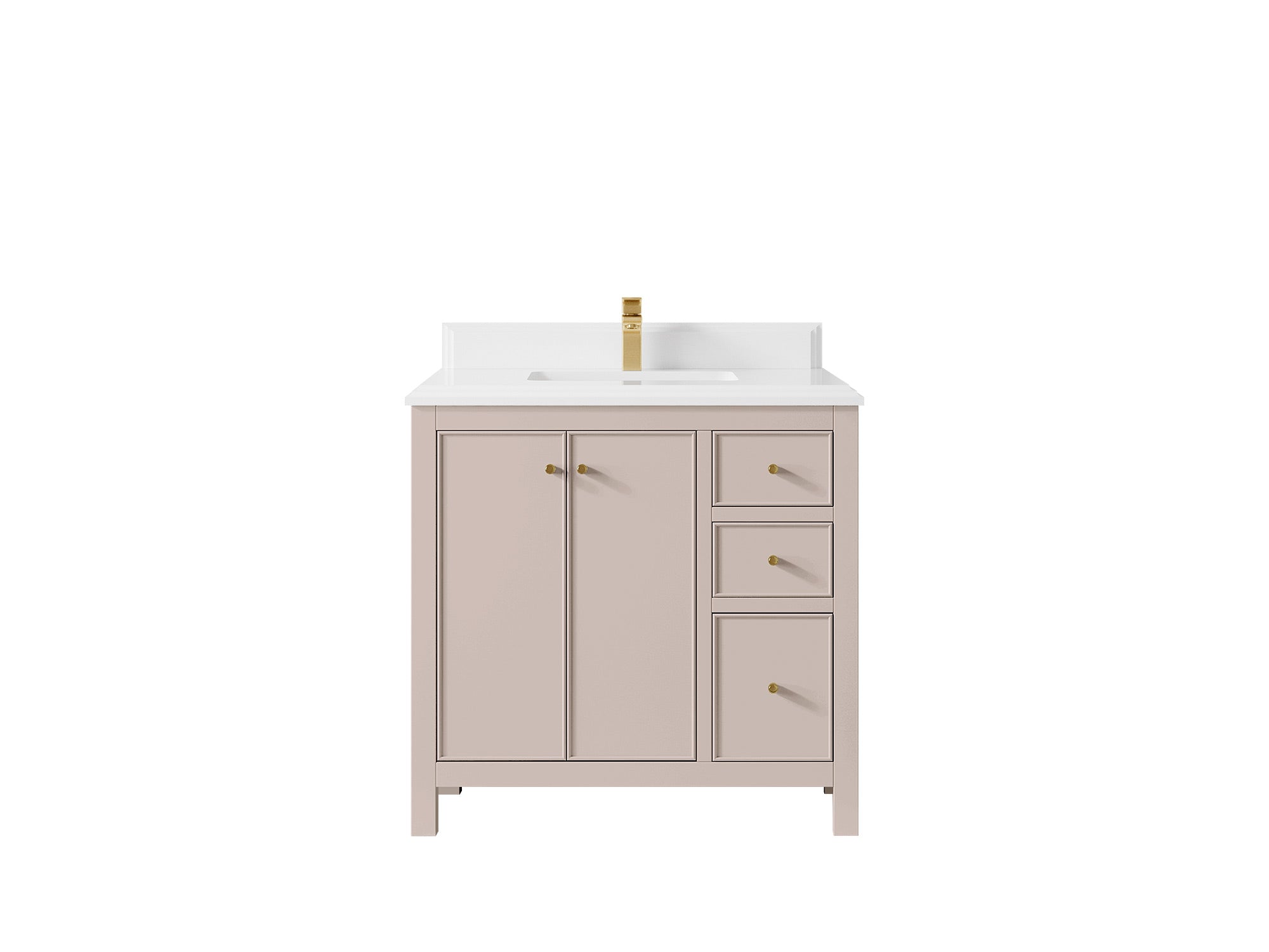 Chicago 36 in. W x 22 in. D Center Sink Bathroom Vanity - Willow Bath and Vanity