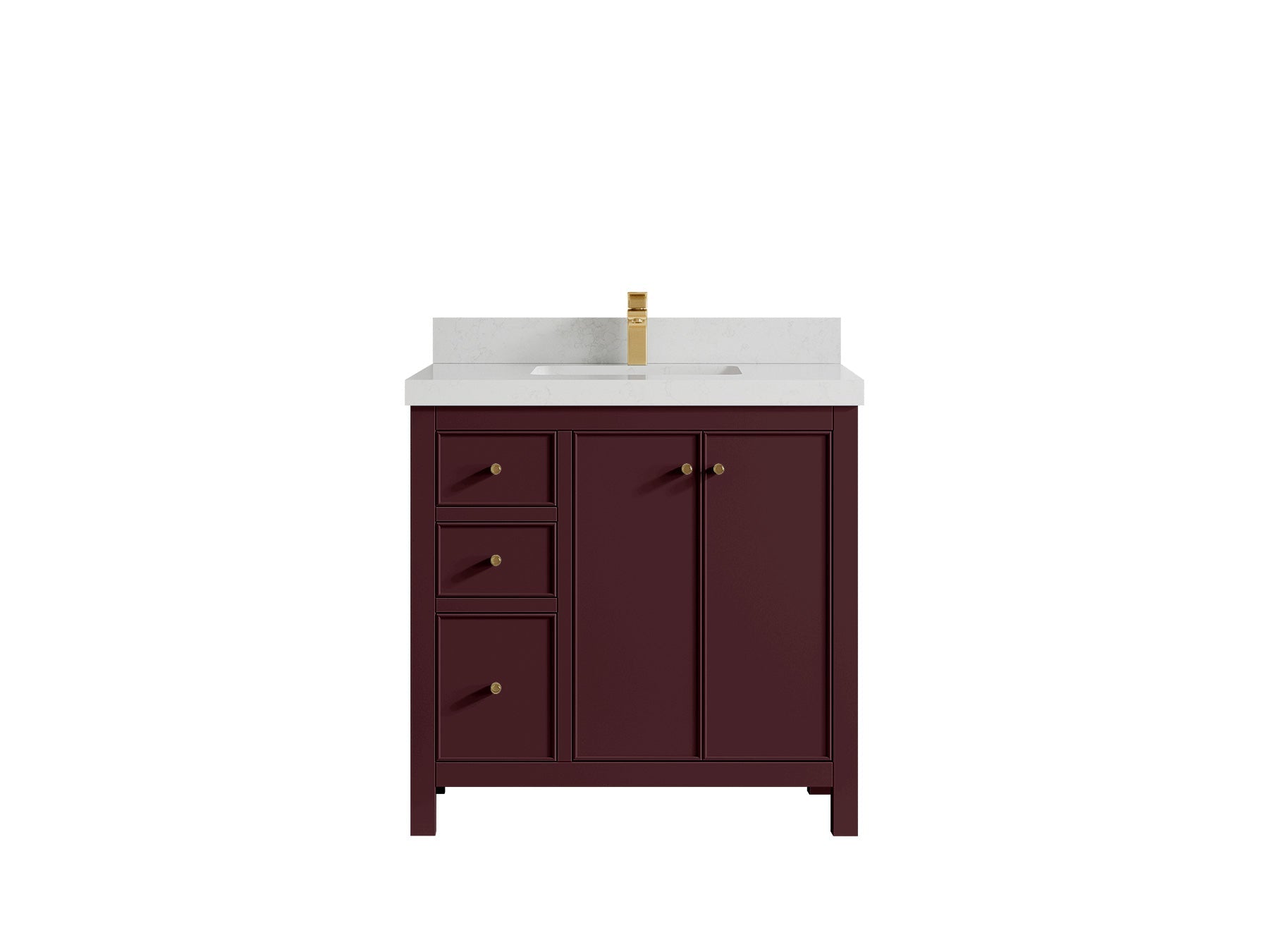 Chicago 36 in. W x 22 in. D Center Sink Bathroom Vanity - Willow Bath and Vanity
