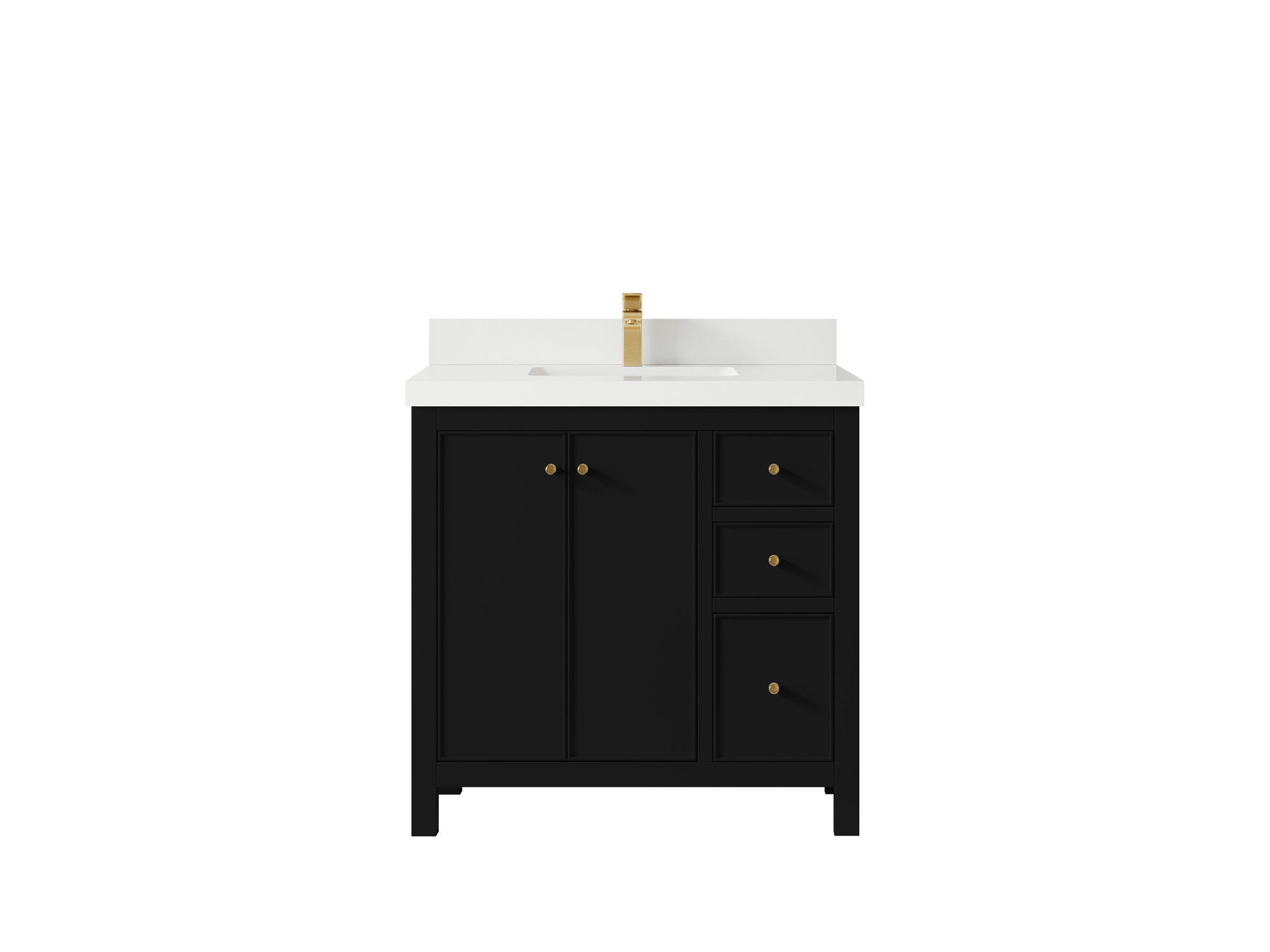 Chicago 36 in. W x 22 in. D Center Sink Bathroom Vanity - Willow Bath and Vanity