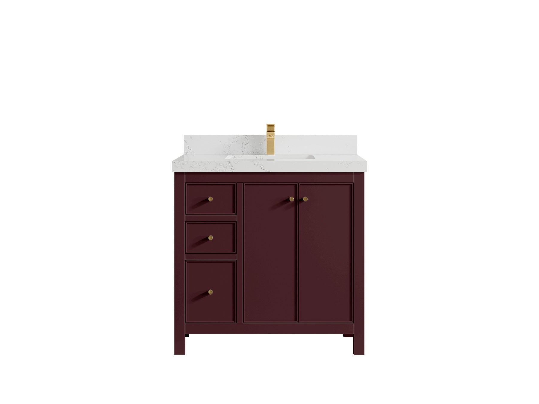 Chicago 36 in. W x 22 in. D Center Sink Bathroom Vanity - Willow Bath and Vanity