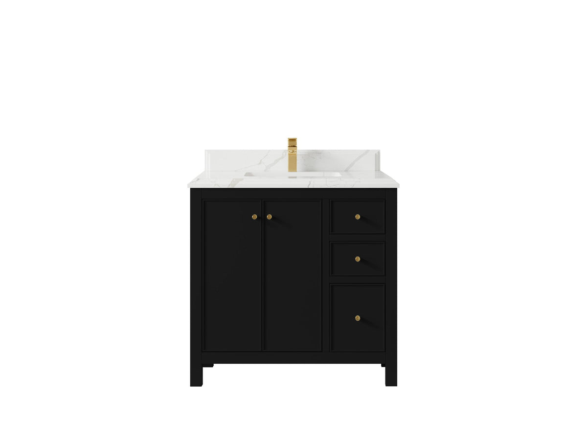 Chicago 36 in. W x 22 in. D Center Sink Bathroom Vanity - Willow Bath and Vanity