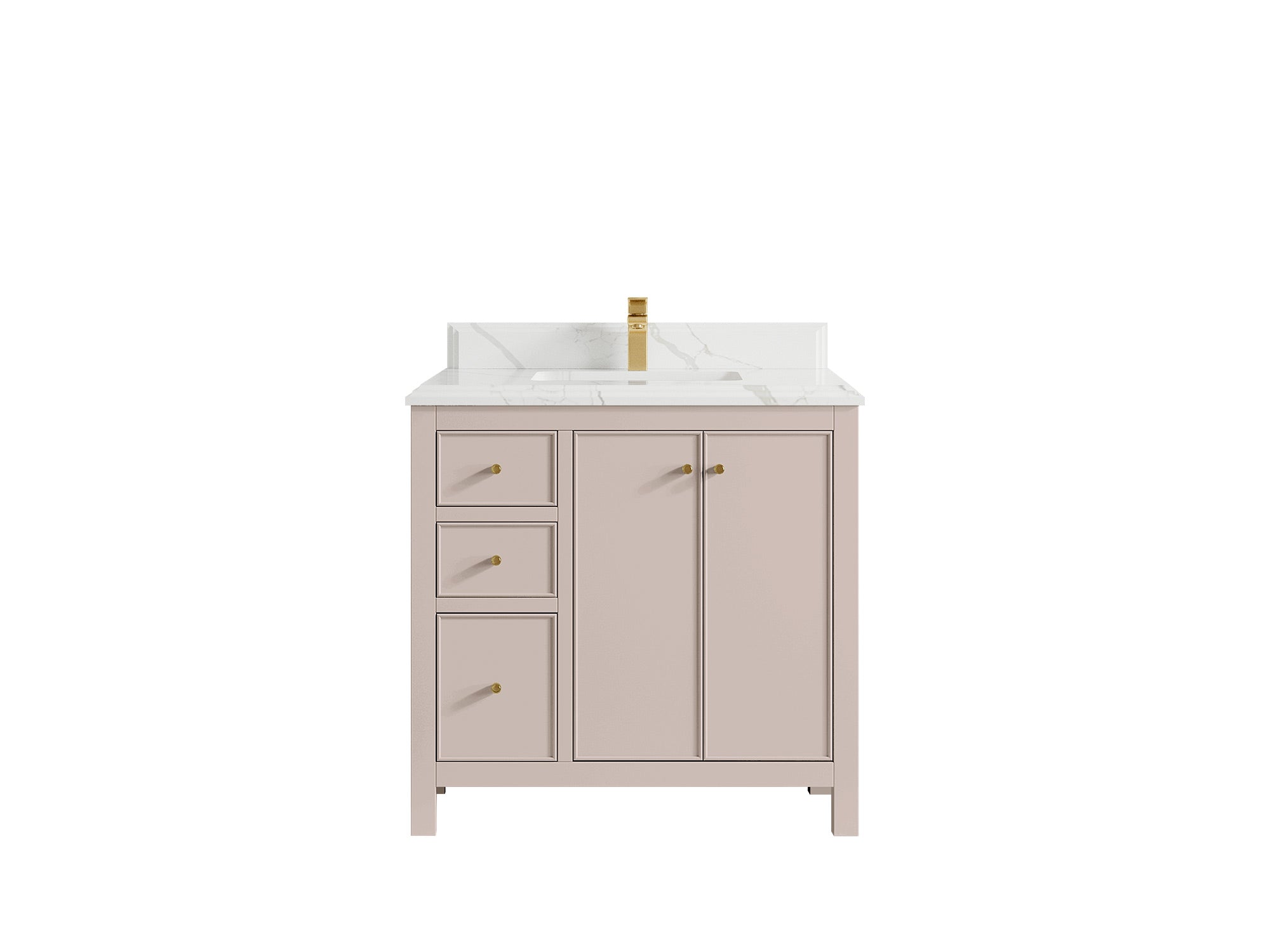 Chicago 36 in. W x 22 in. D Center Sink Bathroom Vanity - Willow Bath and Vanity
