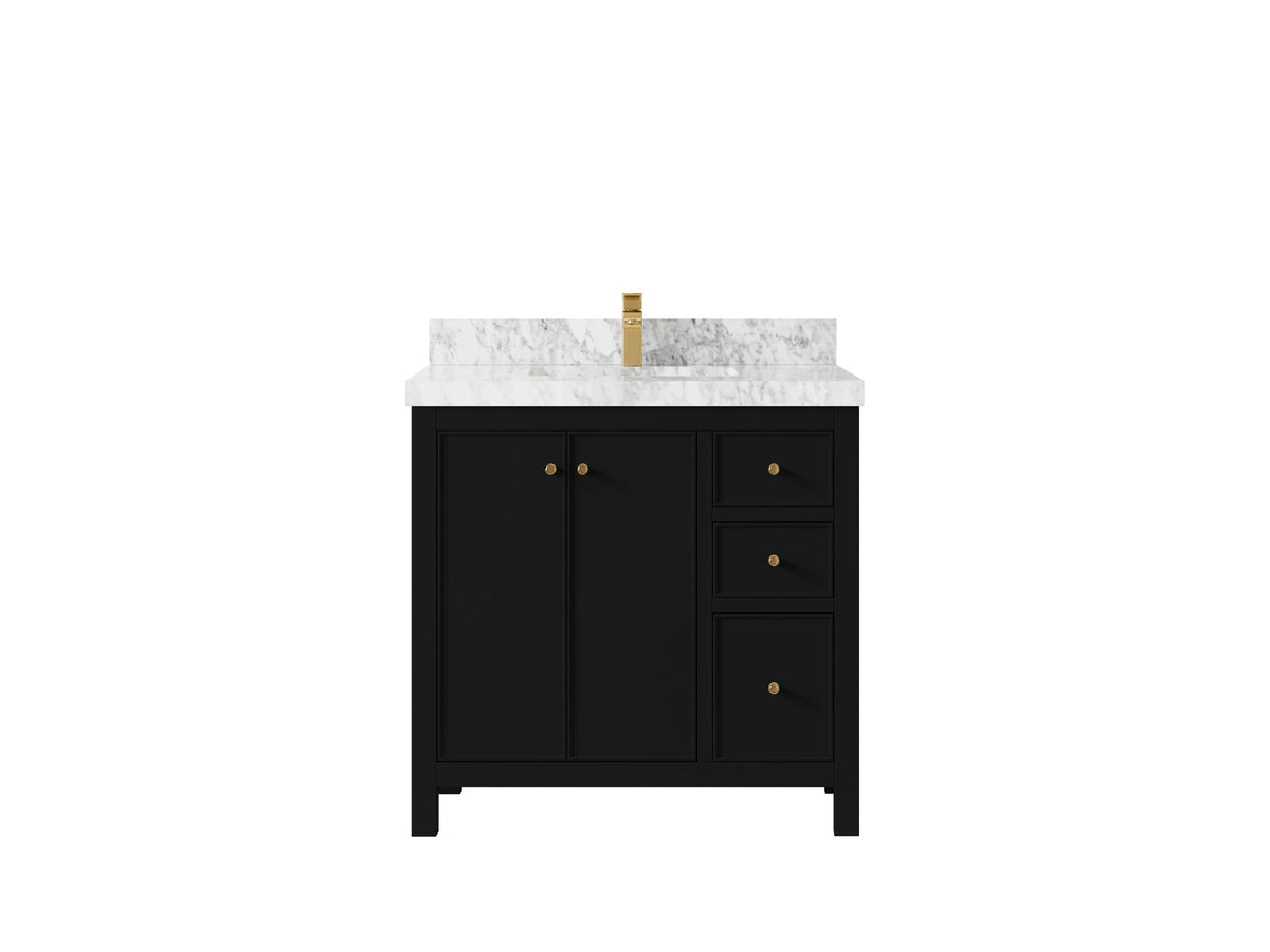 Chicago 36 in. W x 22 in. D Center Sink Bathroom Vanity - Willow Bath and Vanity