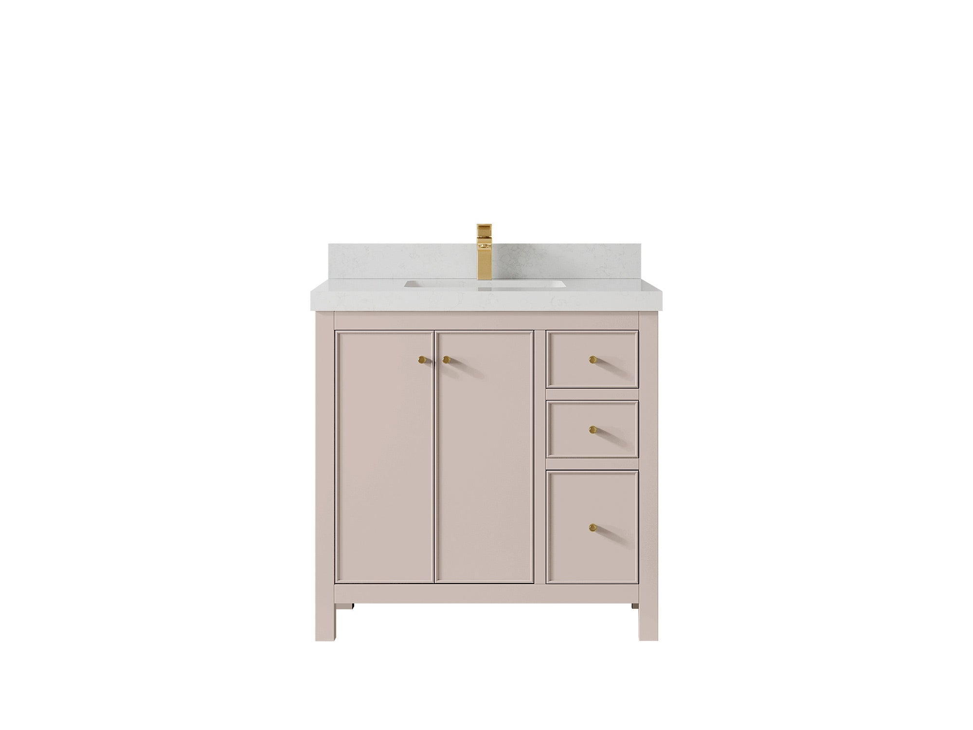 Chicago 36 in. W x 22 in. D Center Sink Bathroom Vanity - Willow Bath and Vanity