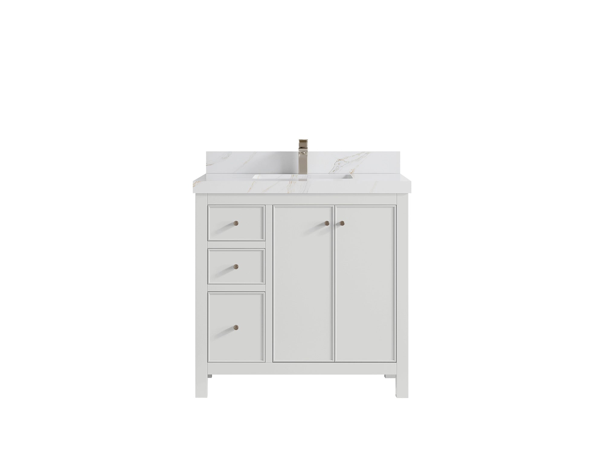 Chicago 36 in. W x 22 in. D Center Sink Bathroom Vanity - Willow Bath and Vanity