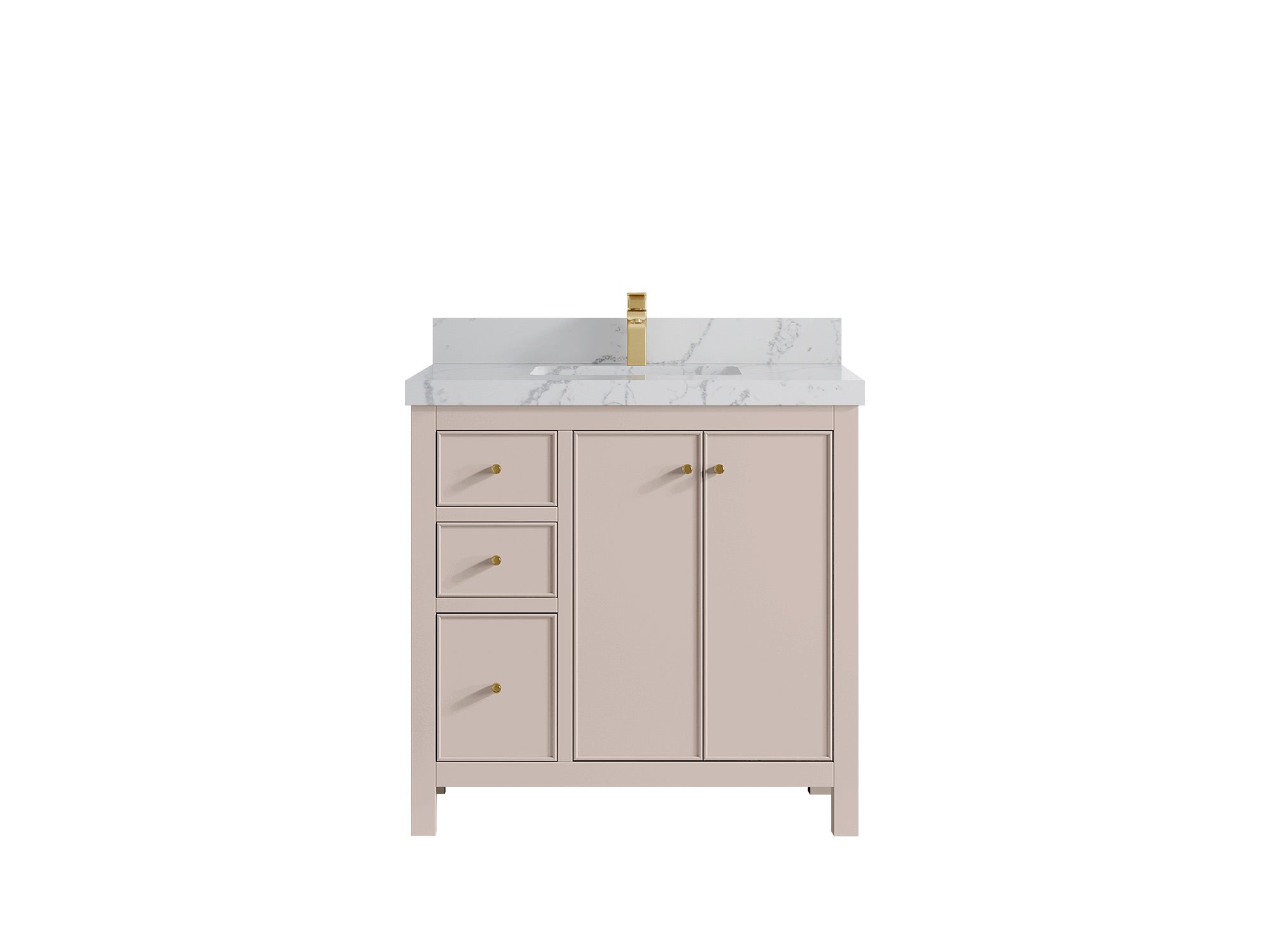Chicago 36 in. W x 22 in. D Center Sink Bathroom Vanity - Willow Bath and Vanity
