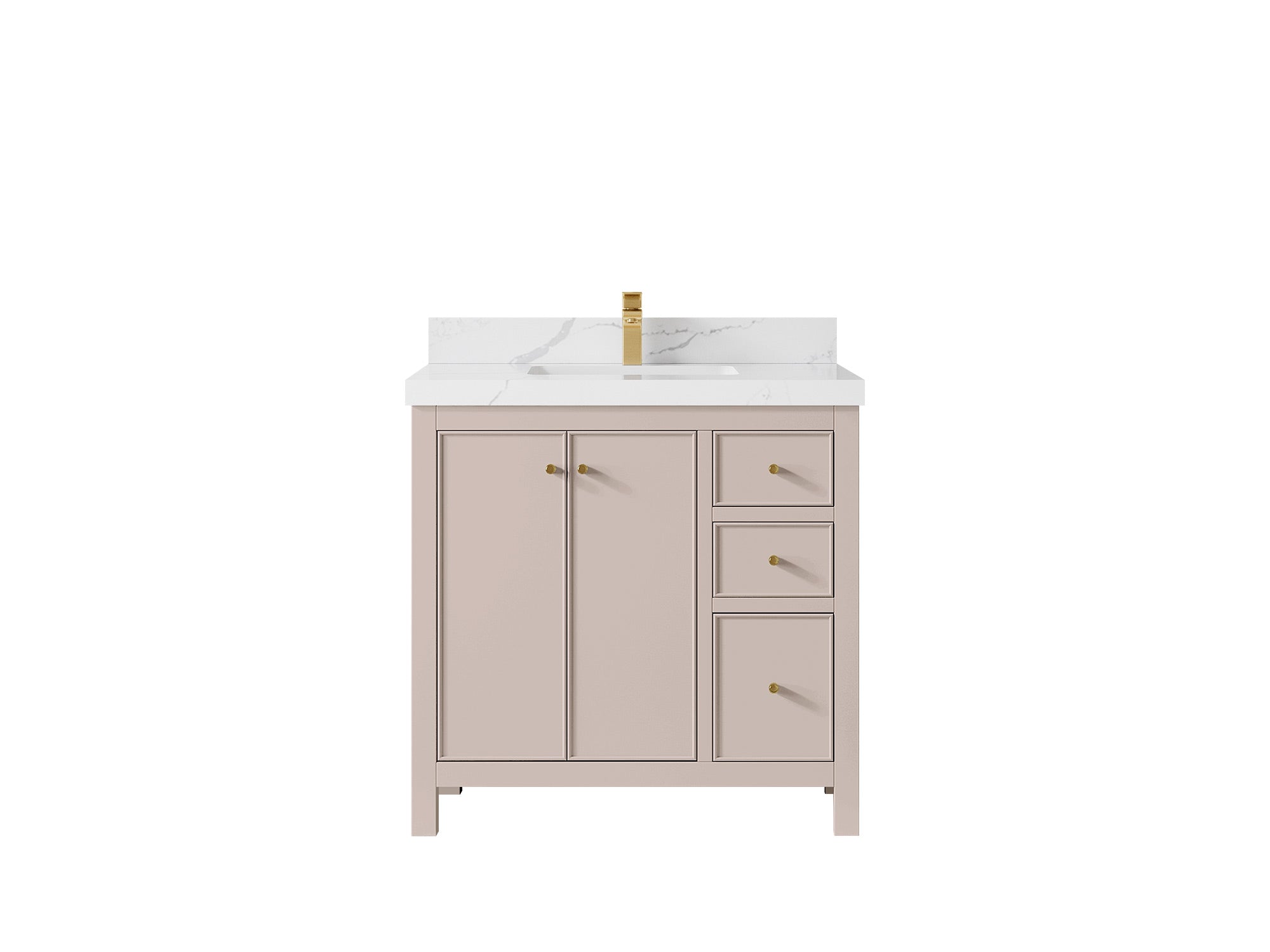 Chicago 36 in. W x 22 in. D Center Sink Bathroom Vanity - Willow Bath and Vanity