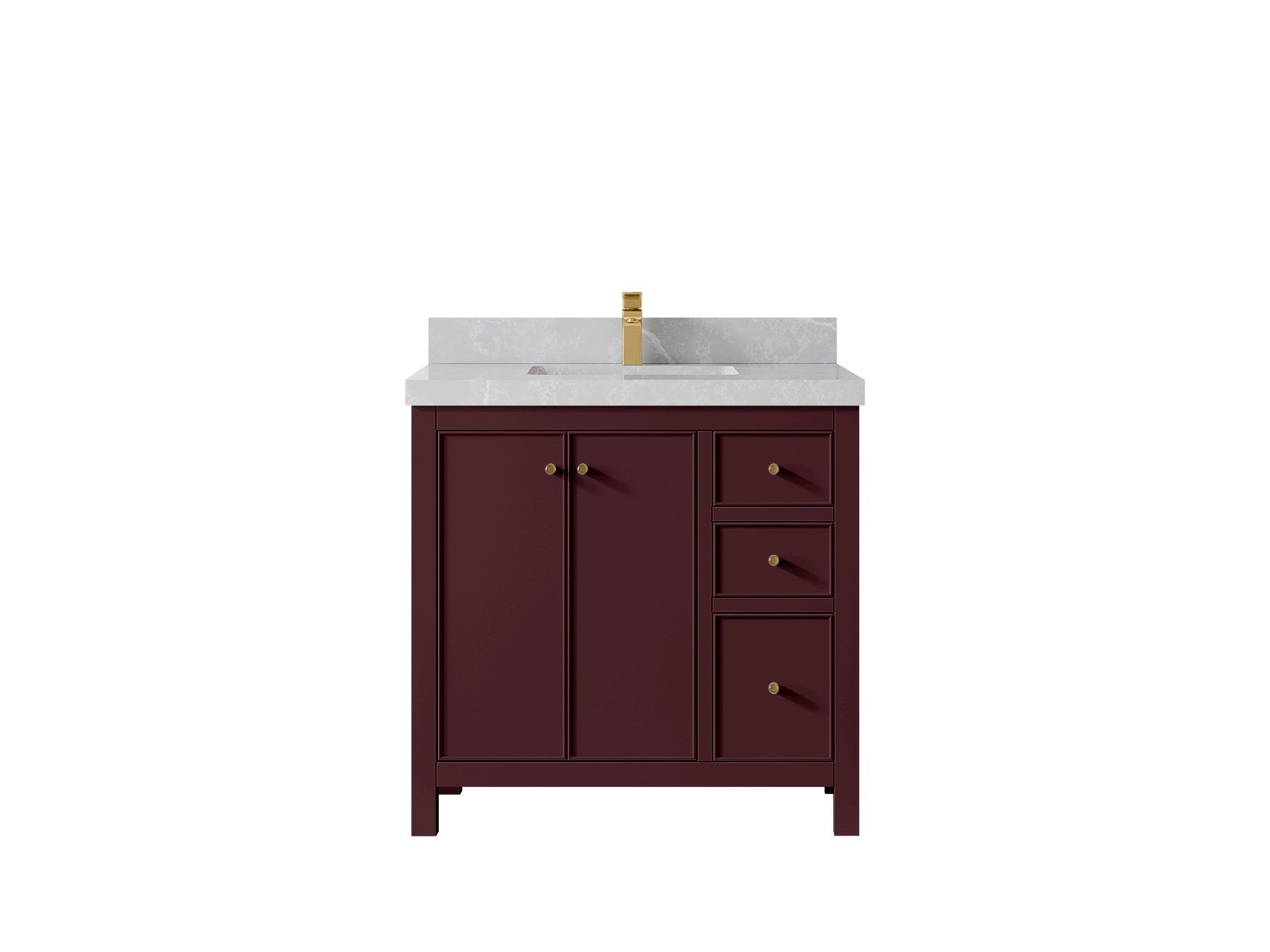 Chicago 36 in. W x 22 in. D Center Sink Bathroom Vanity - Willow Bath and Vanity
