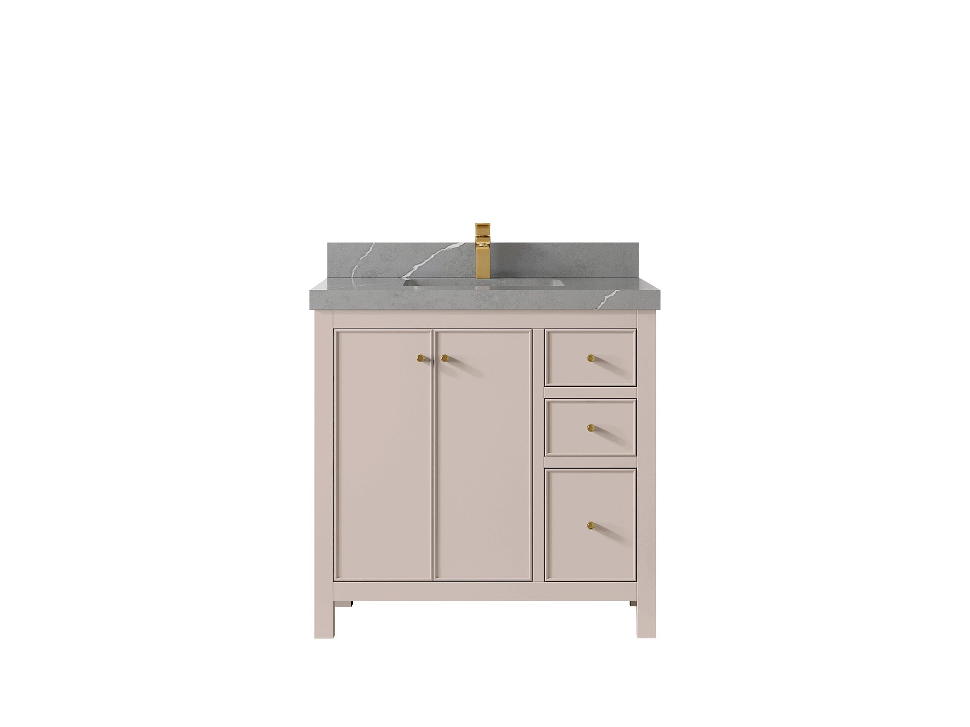 Chicago 36 in. W x 22 in. D Center Sink Bathroom Vanity - Willow Bath and Vanity