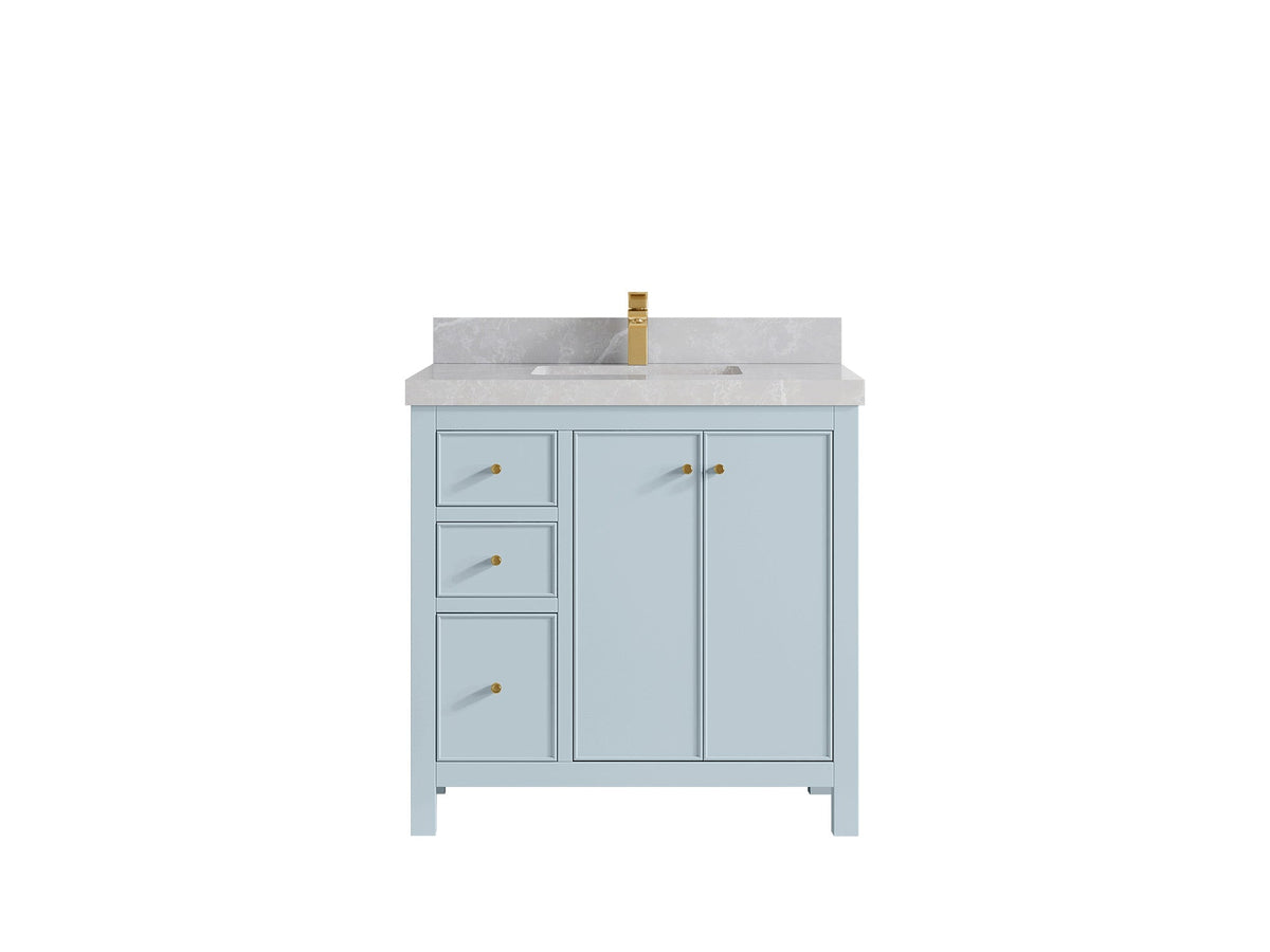 Chicago 36 in. W x 22 in. D Center Sink Bathroom Vanity - Willow Bath and Vanity