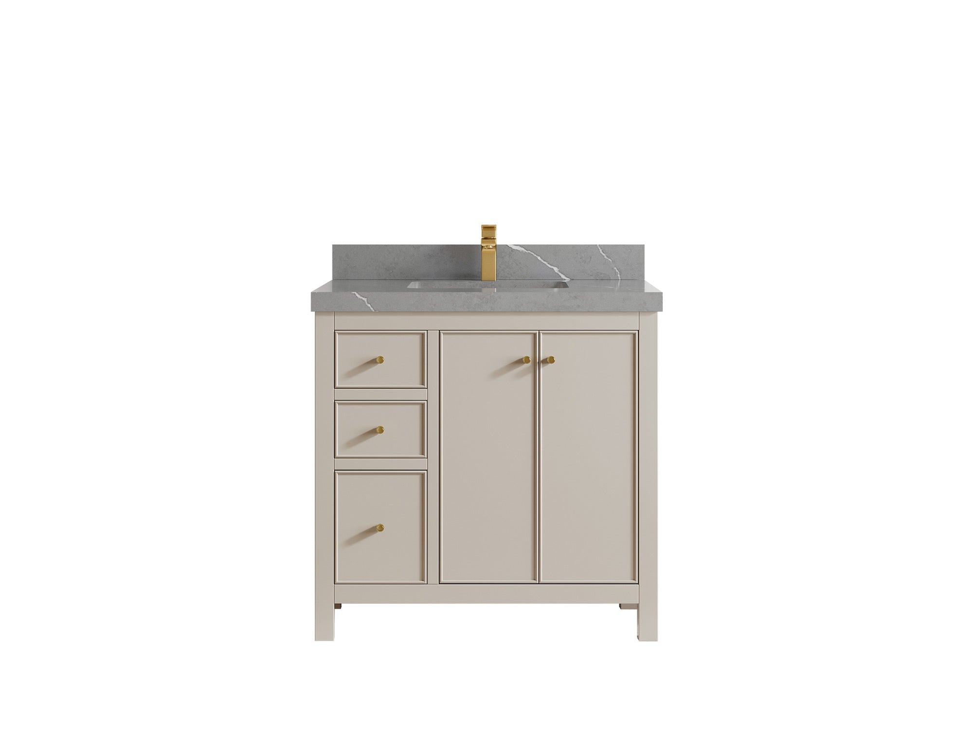 Chicago 36 in. W x 22 in. D Center Sink Bathroom Vanity - Willow Bath and Vanity